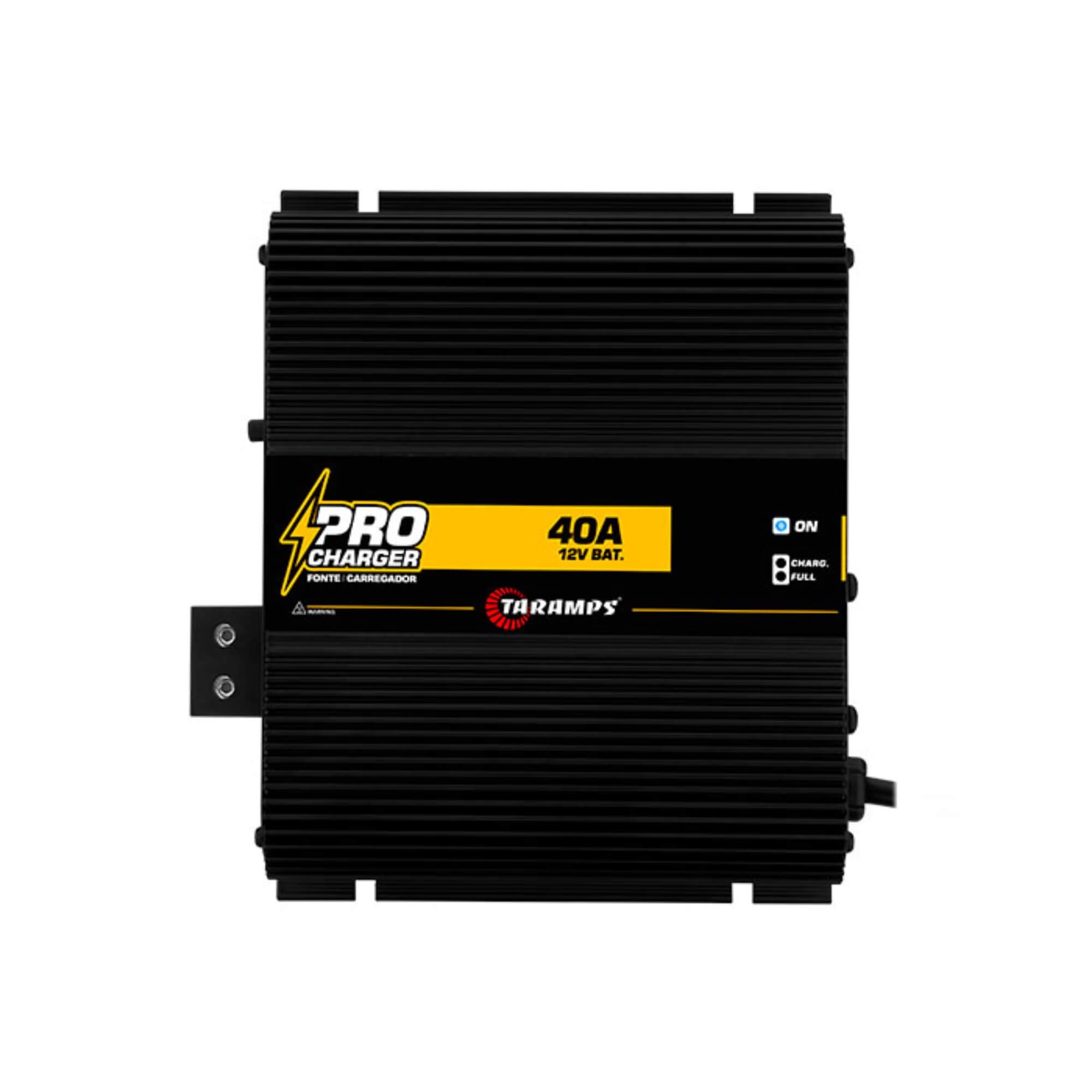 Fonte Pro Charger 40A Bivolt com Voltímetro e Amperímetro na cor Preta Taramps - 902176