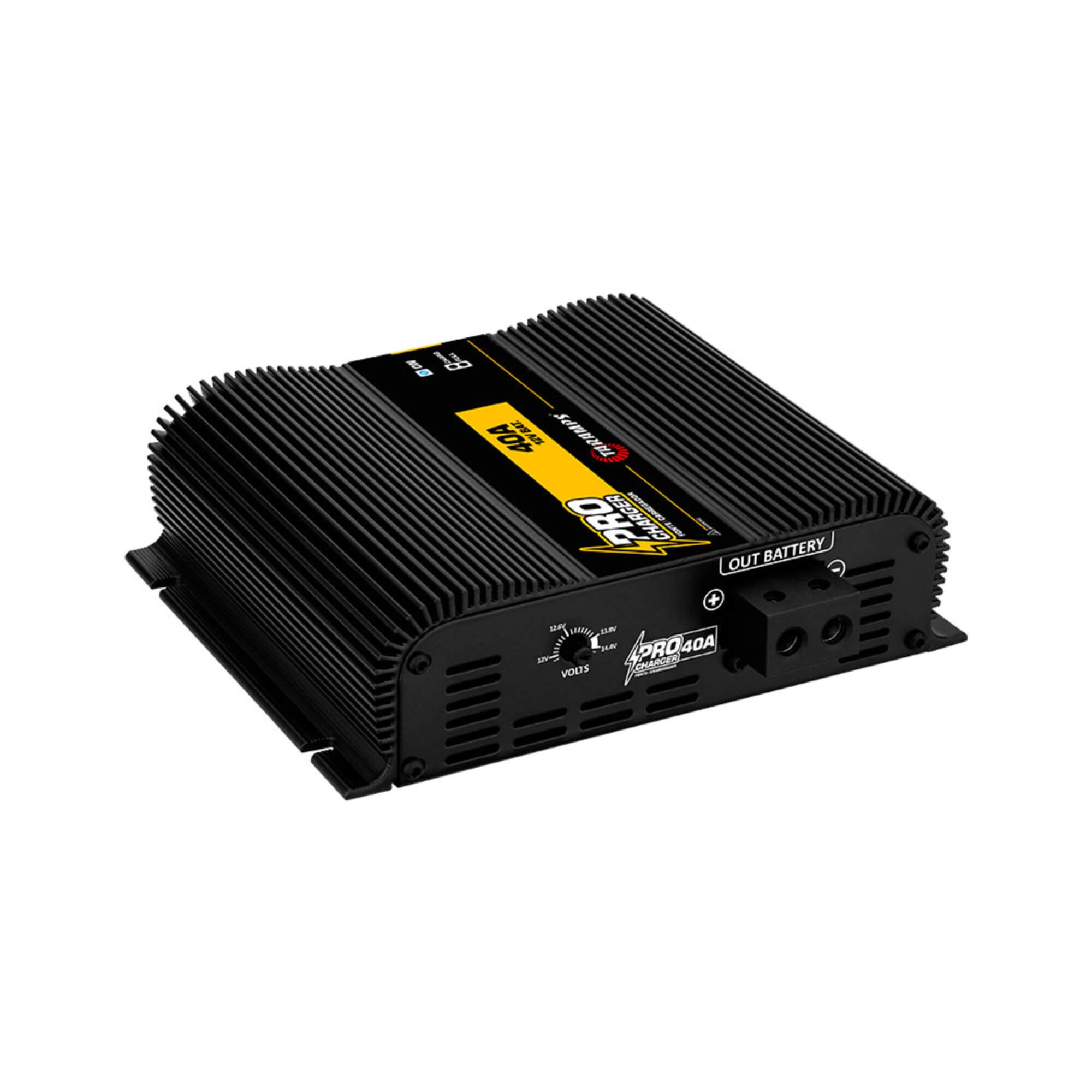 Fonte Pro Charger 40A Bivolt com Voltímetro e Amperímetro na cor Preta Taramps - 902176