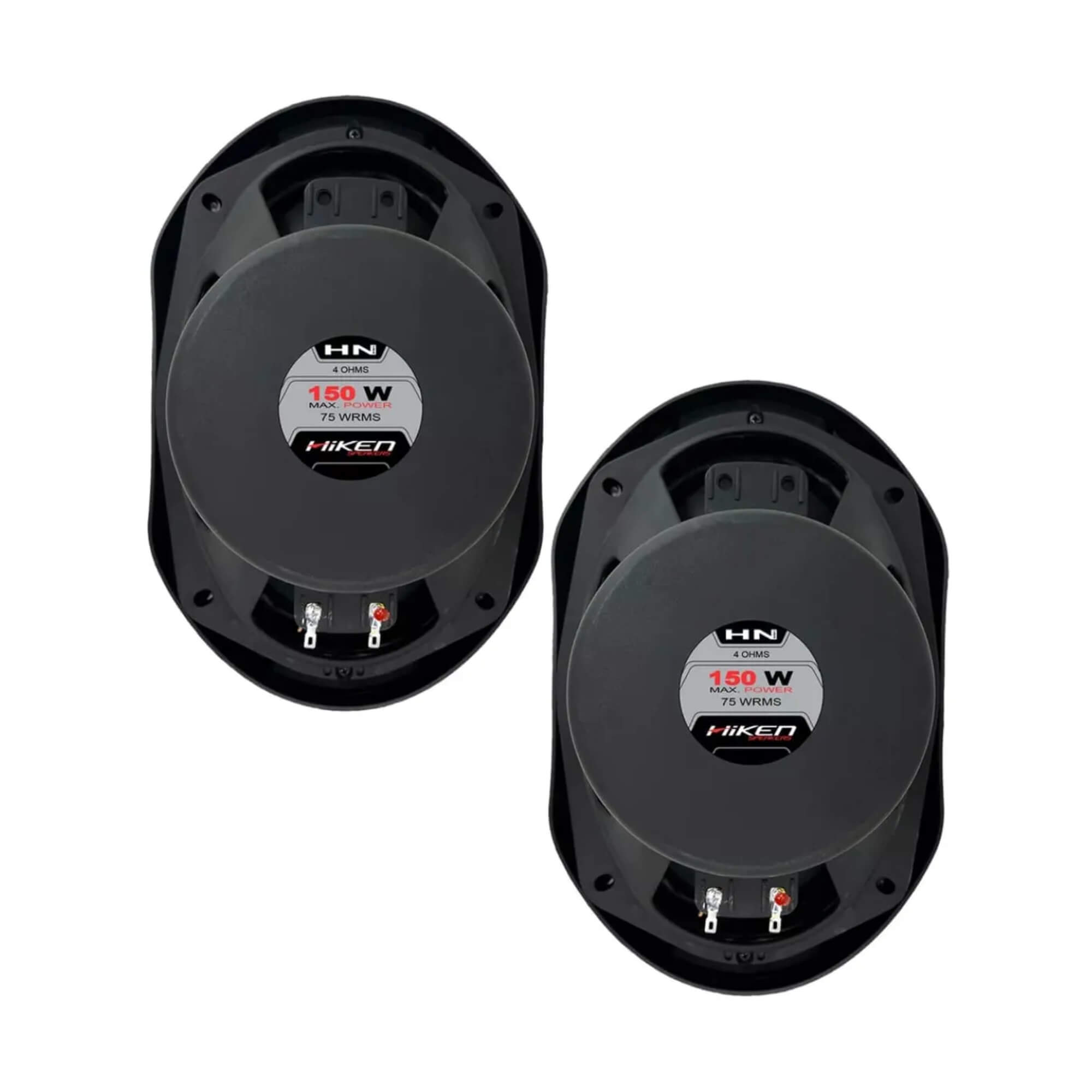 Kit 2 Alto Falantes HN 6x9 Polegadas 150W 4R Preto Hiken - 2HK055069
