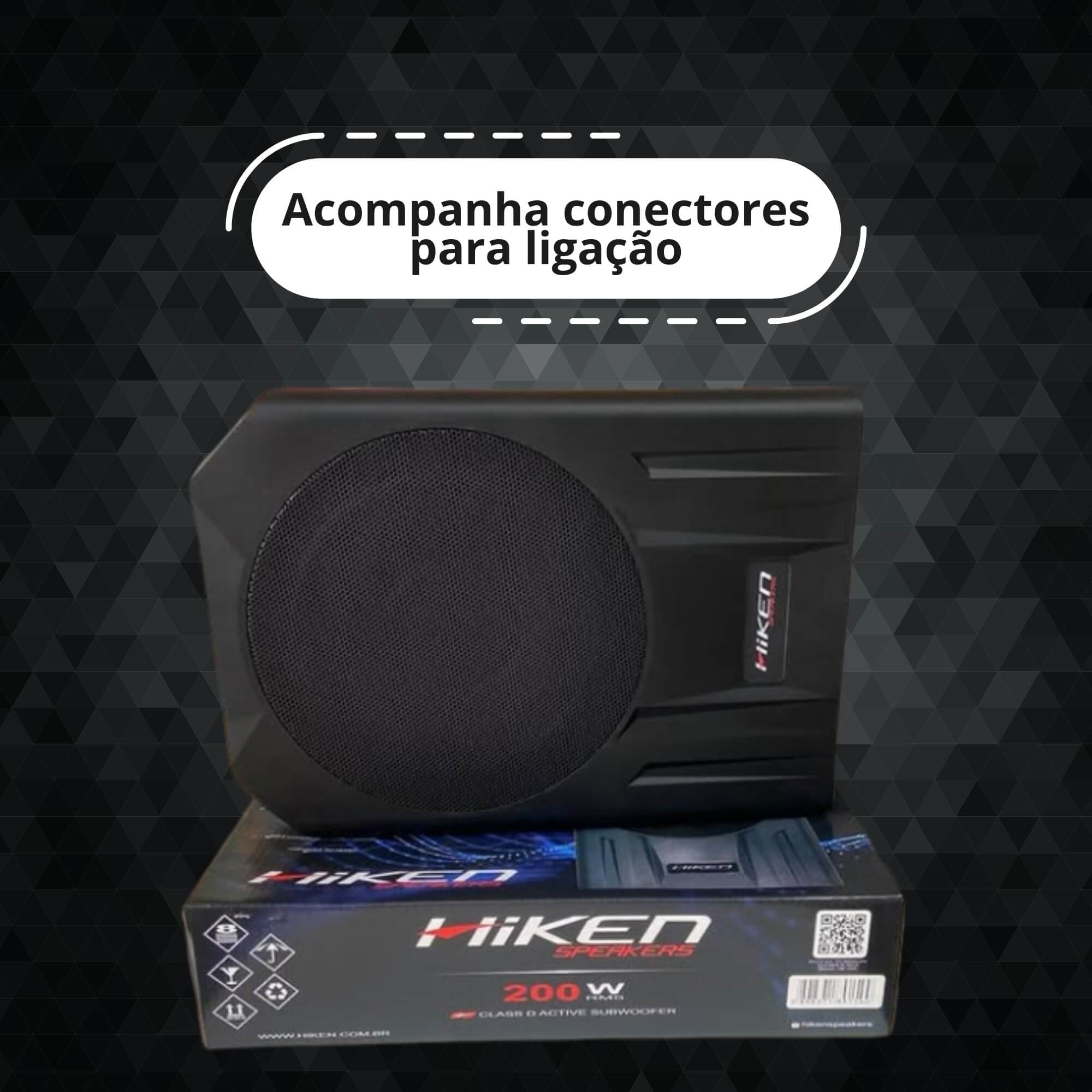 Caixa Slim Amplificada Slender Box 200W 8" Polegadas Hiken - 2HK001990