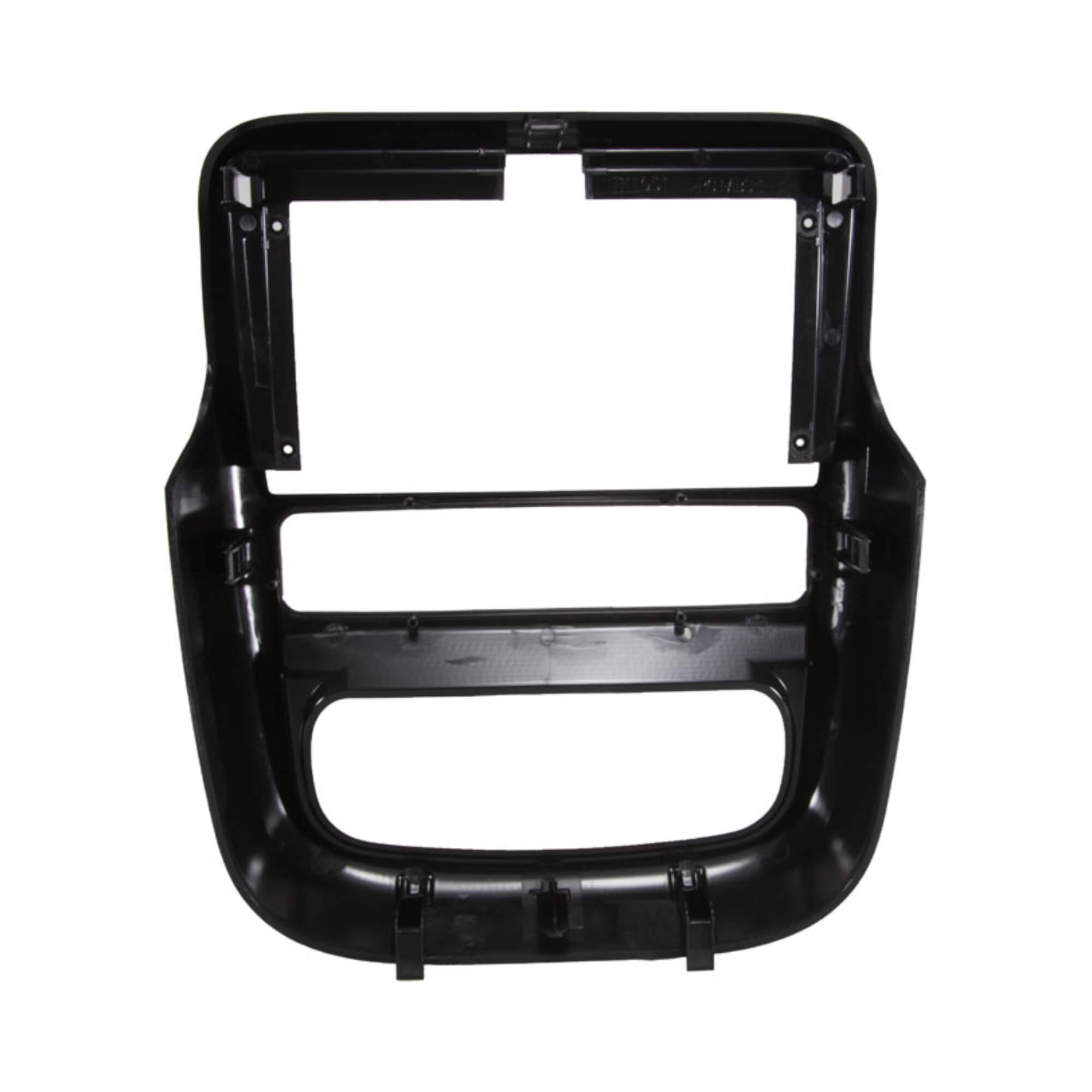 Moldura 9" Polegadas na cor Preta compatível com Duster 2010 a 2015 Expex - EPX9RN015