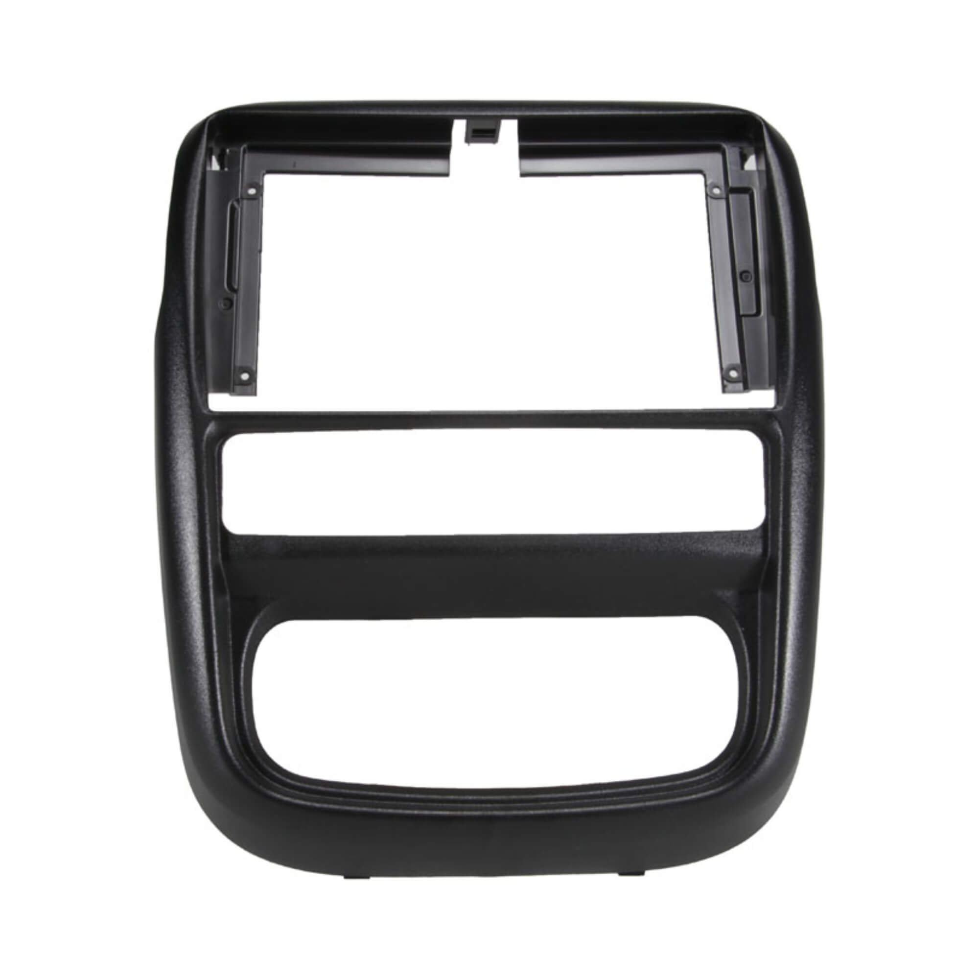 Moldura 9" Polegadas na cor Preta compatível com Duster 2010 a 2015 Expex - EPX9RN015