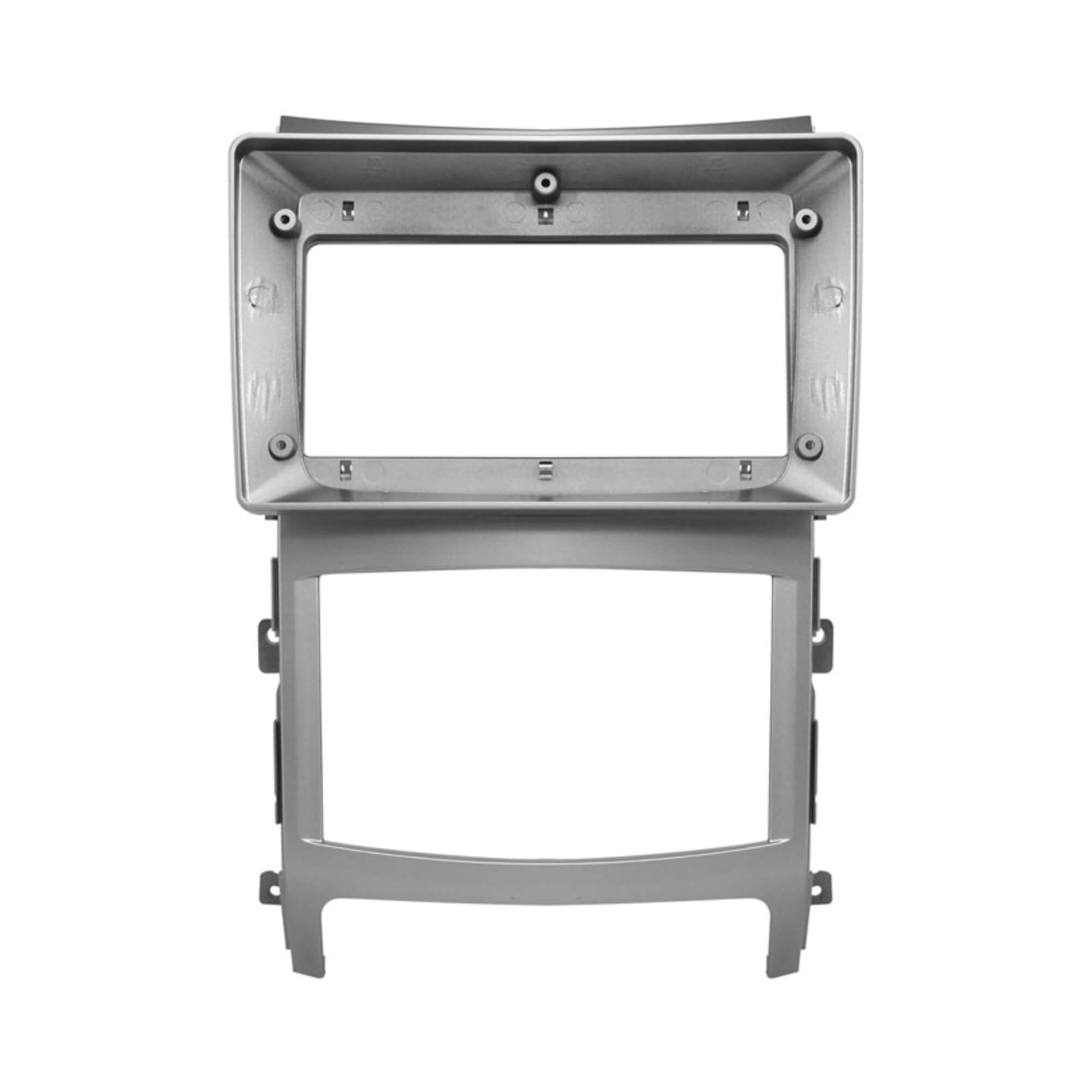 Moldura 9" Polegadas na cor Prata compatível com Vera Cruz 2008 a 2013 Expex - EPX9HY017
