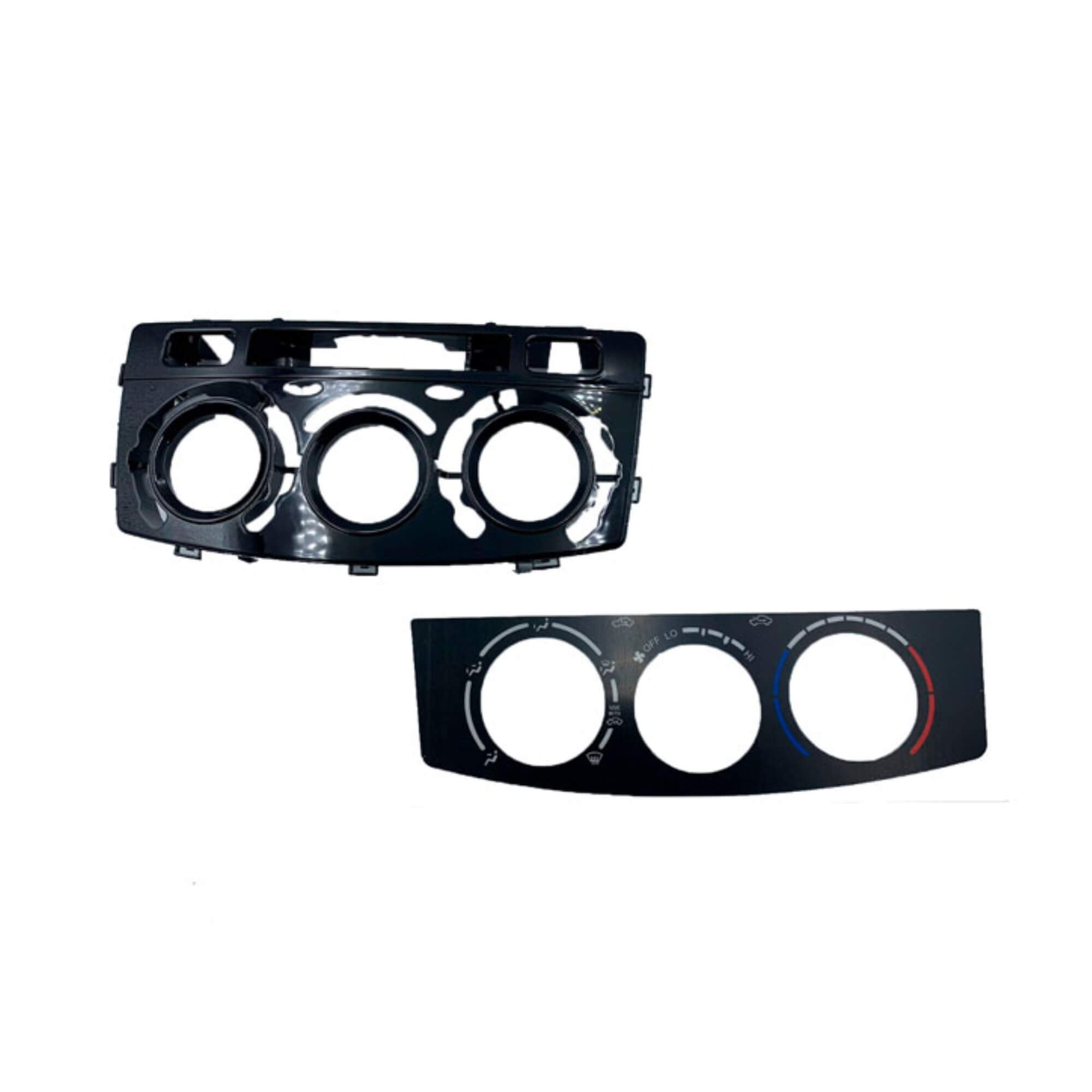 Moldura 9" Polegadas na cor Black Piano compatível com Hilux 2012 a 2016 Expex - EPX9TO003