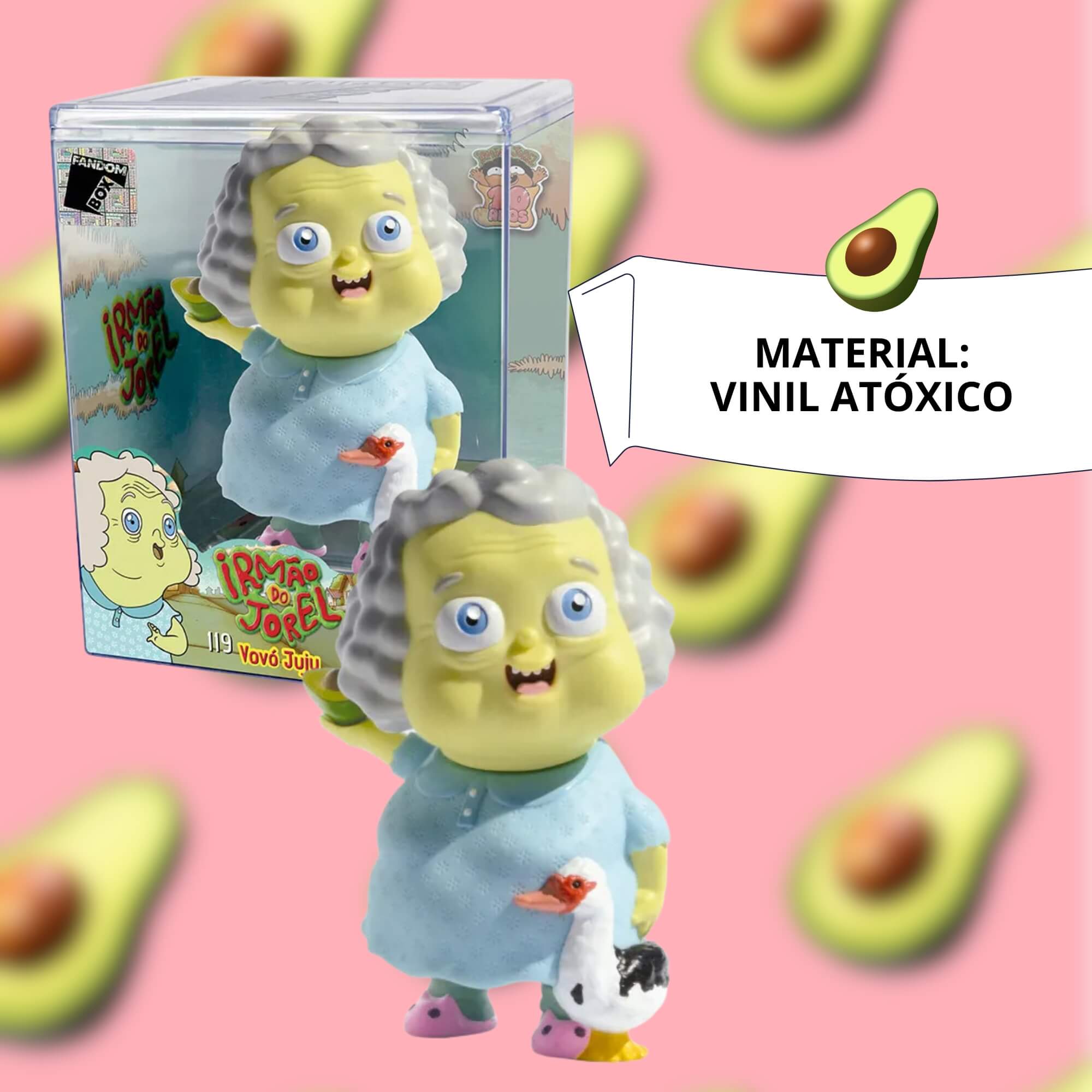 Fandom Box Vovó Juju - Irmão do Jorel - Vinil Atóxico Lider - 3704