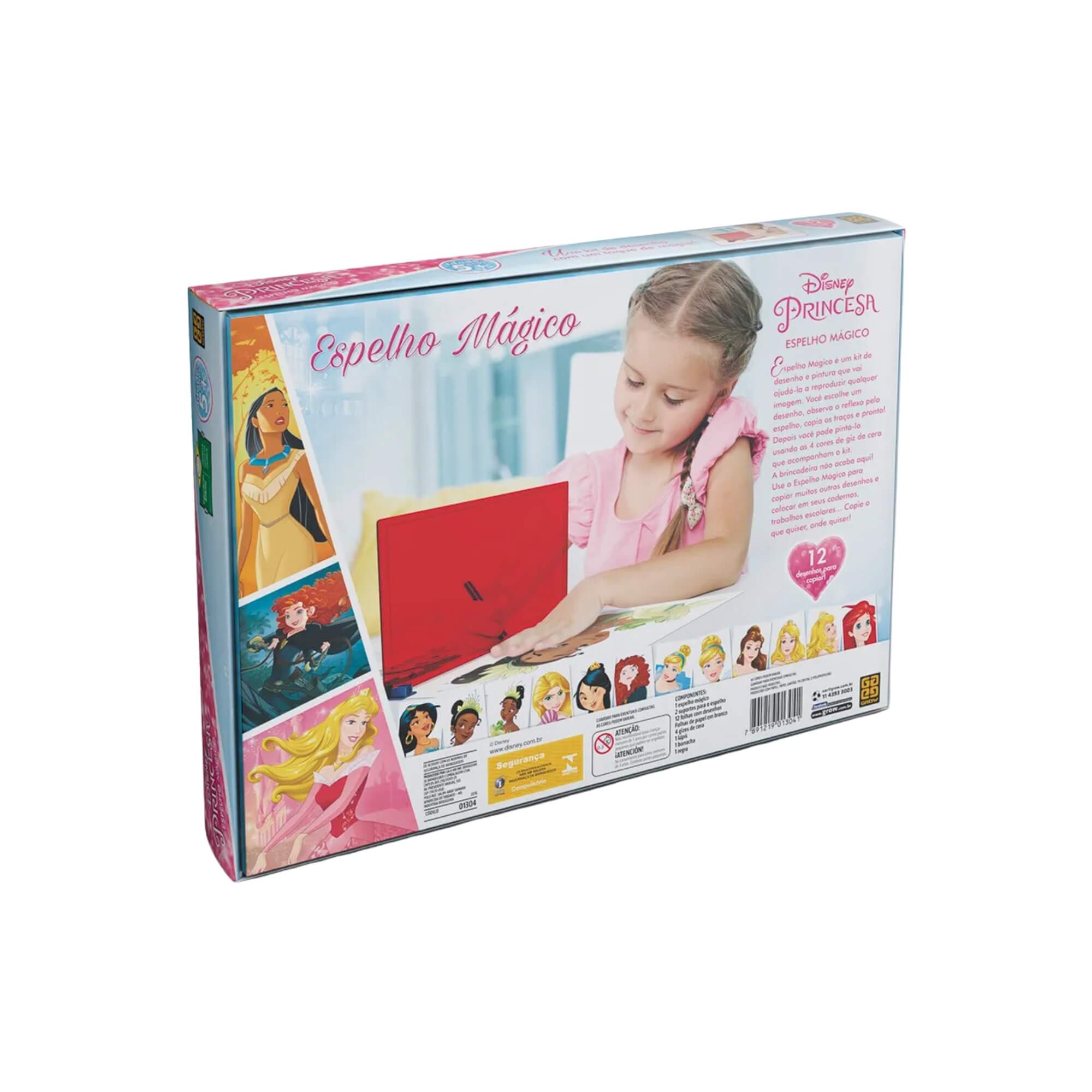 Kit de Desenho Espelho Mágico Princesas Grow - 01304