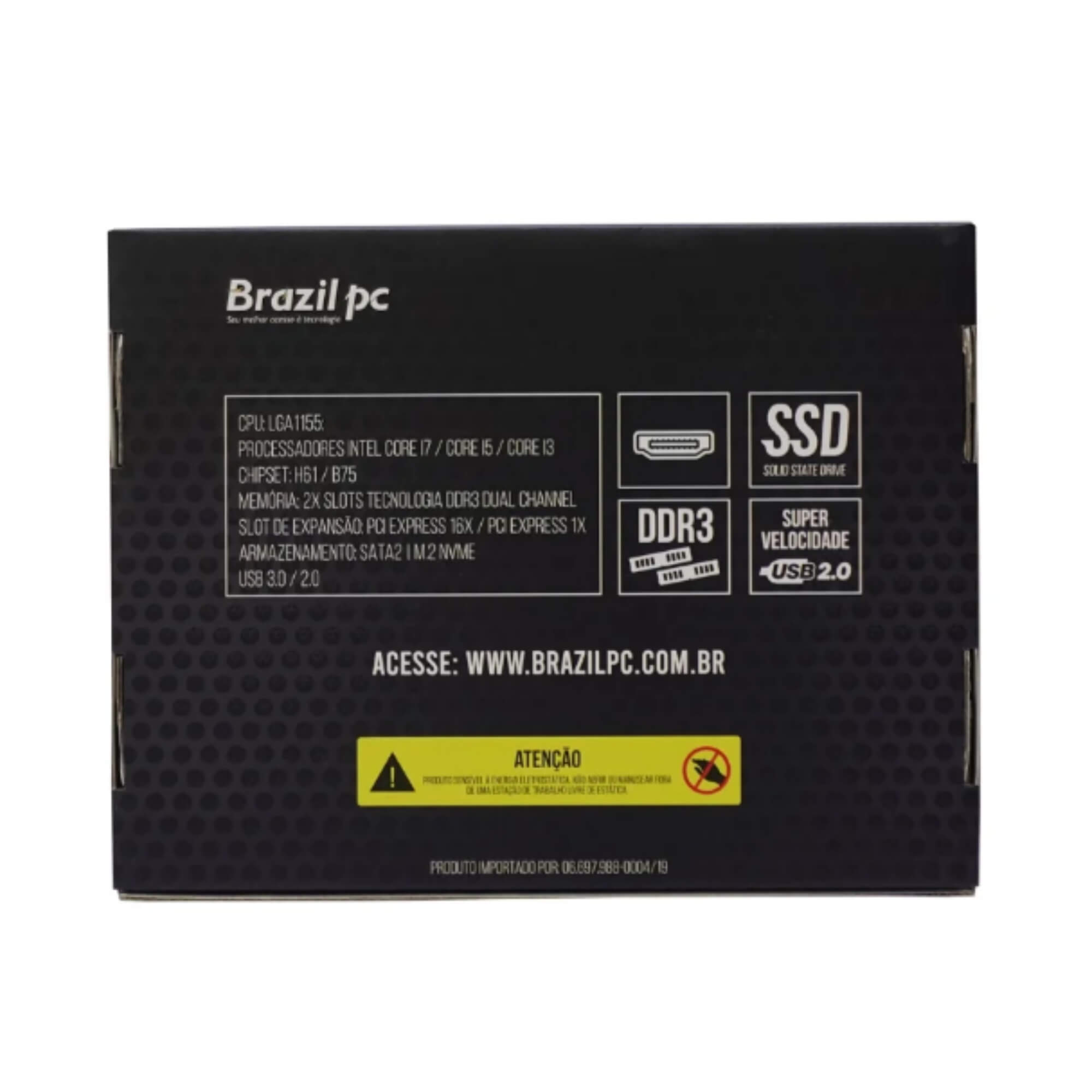 Placa Mãe Desk 1155 BPC-H61M.2-TG 10/100/1000 Mbps Brazil Pc - 006000347