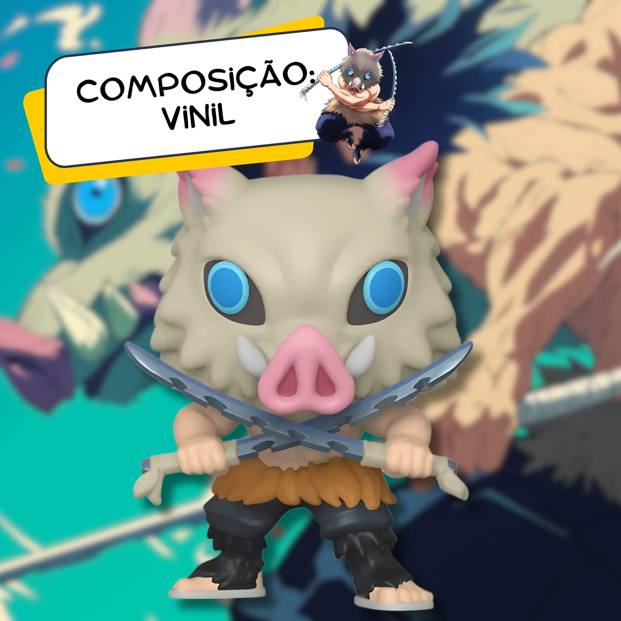 Boneco Funko Pop! Demon Slayer Inosuke Hashibira 870 Candide - 11012