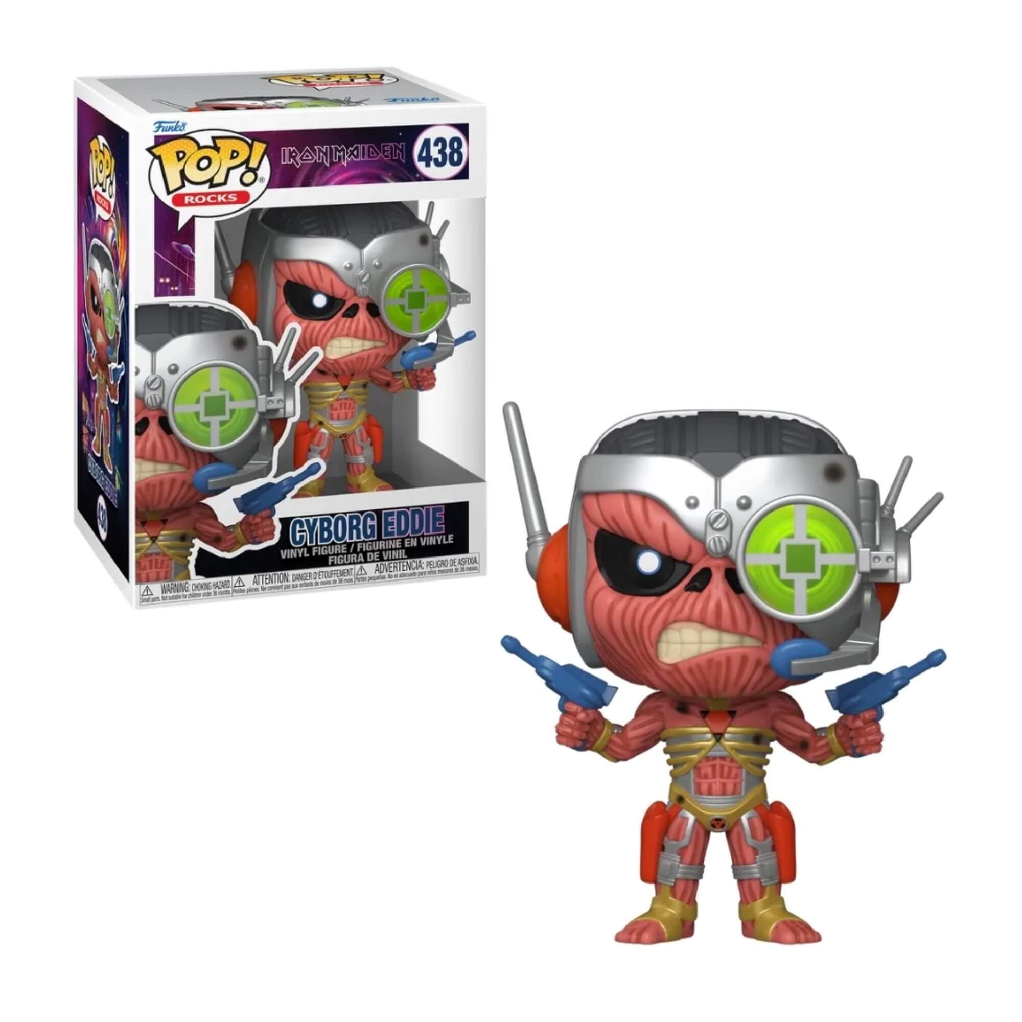 Boneco Funko Pop! Rocks Iron Maiden Cyborg Eddie 438 Candide - 11792