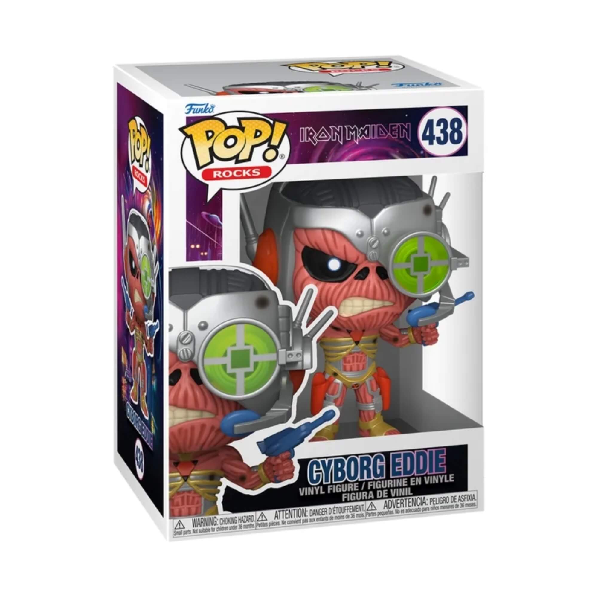 Boneco Funko Pop! Rocks Iron Maiden Cyborg Eddie 438 Candide - 11792