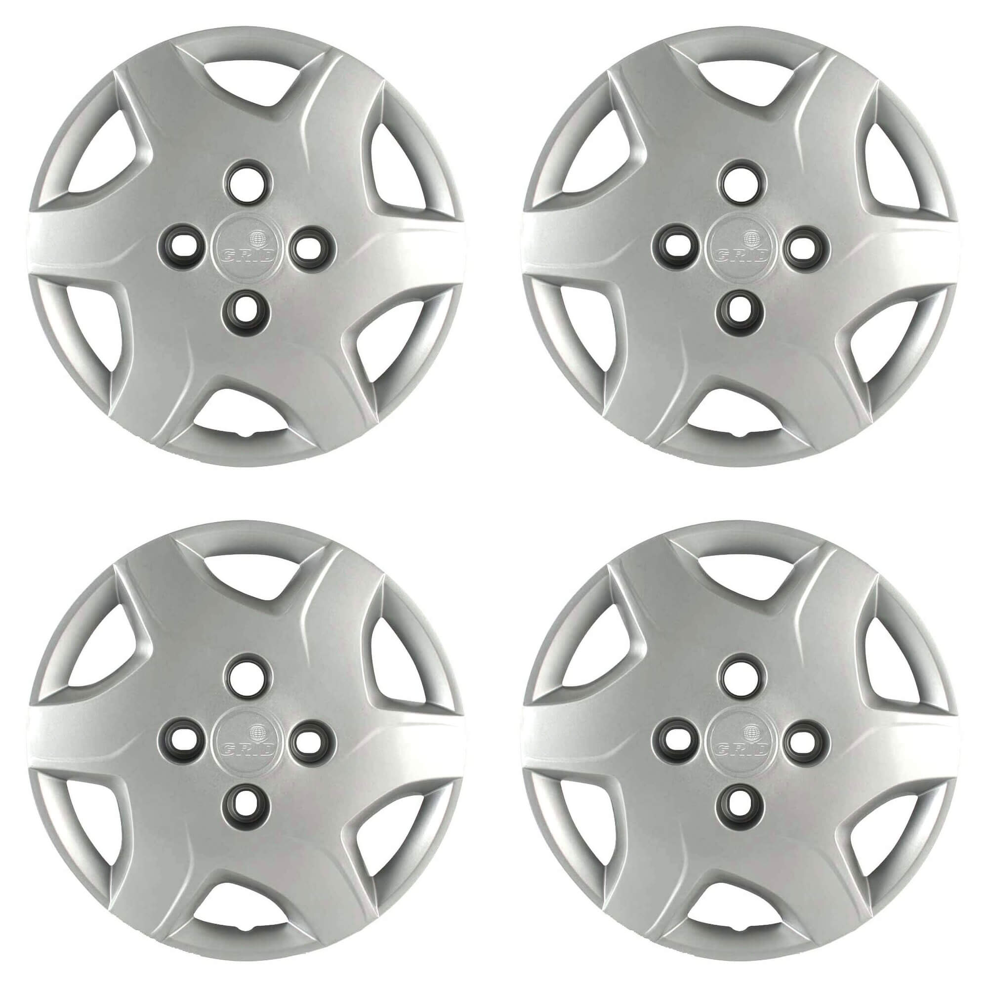 Calota Aro 13" cor Prata Mod Celta 12/15 (Jogo c/ 4 Calotas) Grid - 042CB-PTA-E