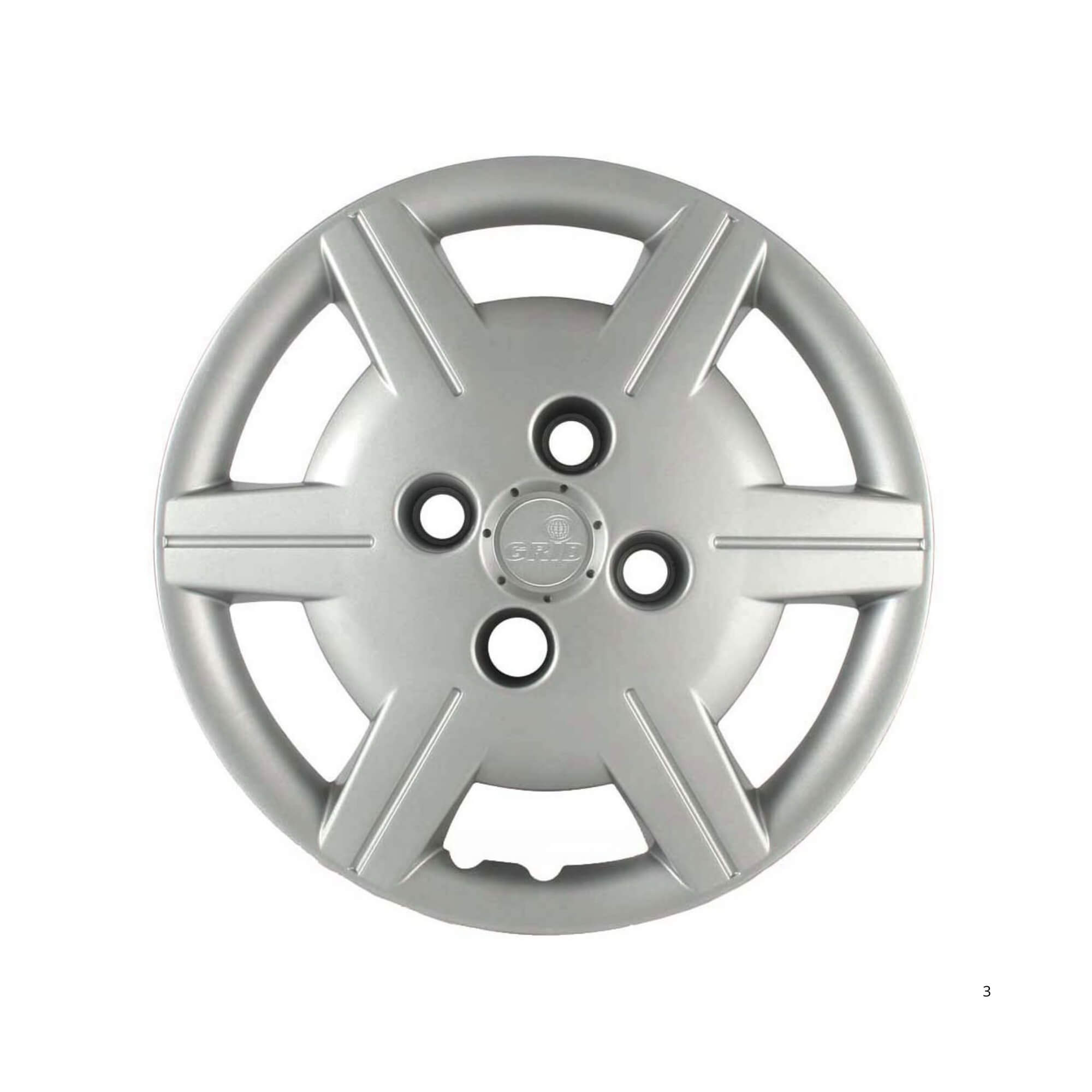 Calota Aro 13" cor Prata Mod Corsa Classic 12/15 (Jogo c/ 4 Calotas) Grid - 069CB-PTA-E