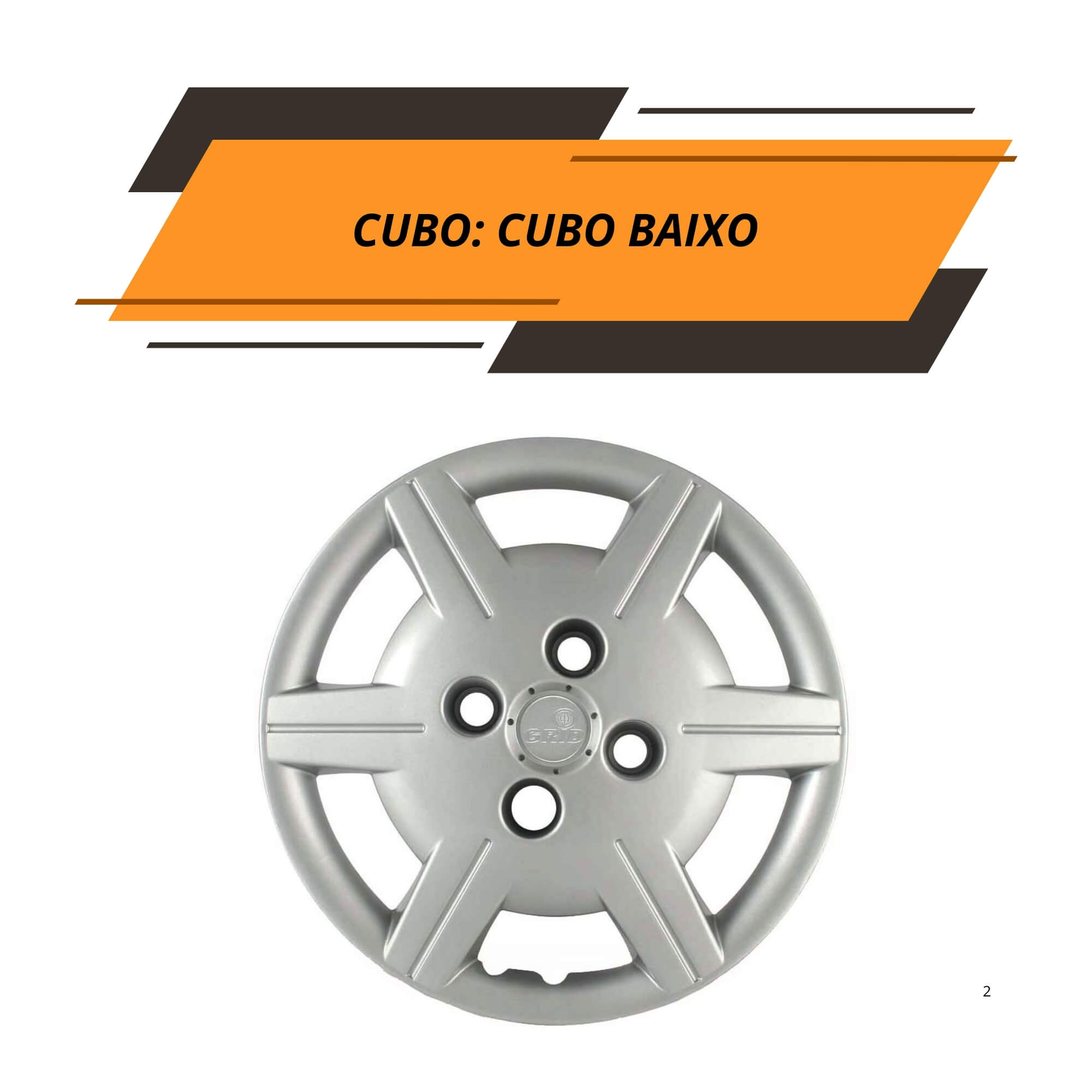 Calota Aro 13" cor Prata Mod Corsa Classic 12/15 (Jogo c/ 4 Calotas) Grid - 069CB-PTA-E
