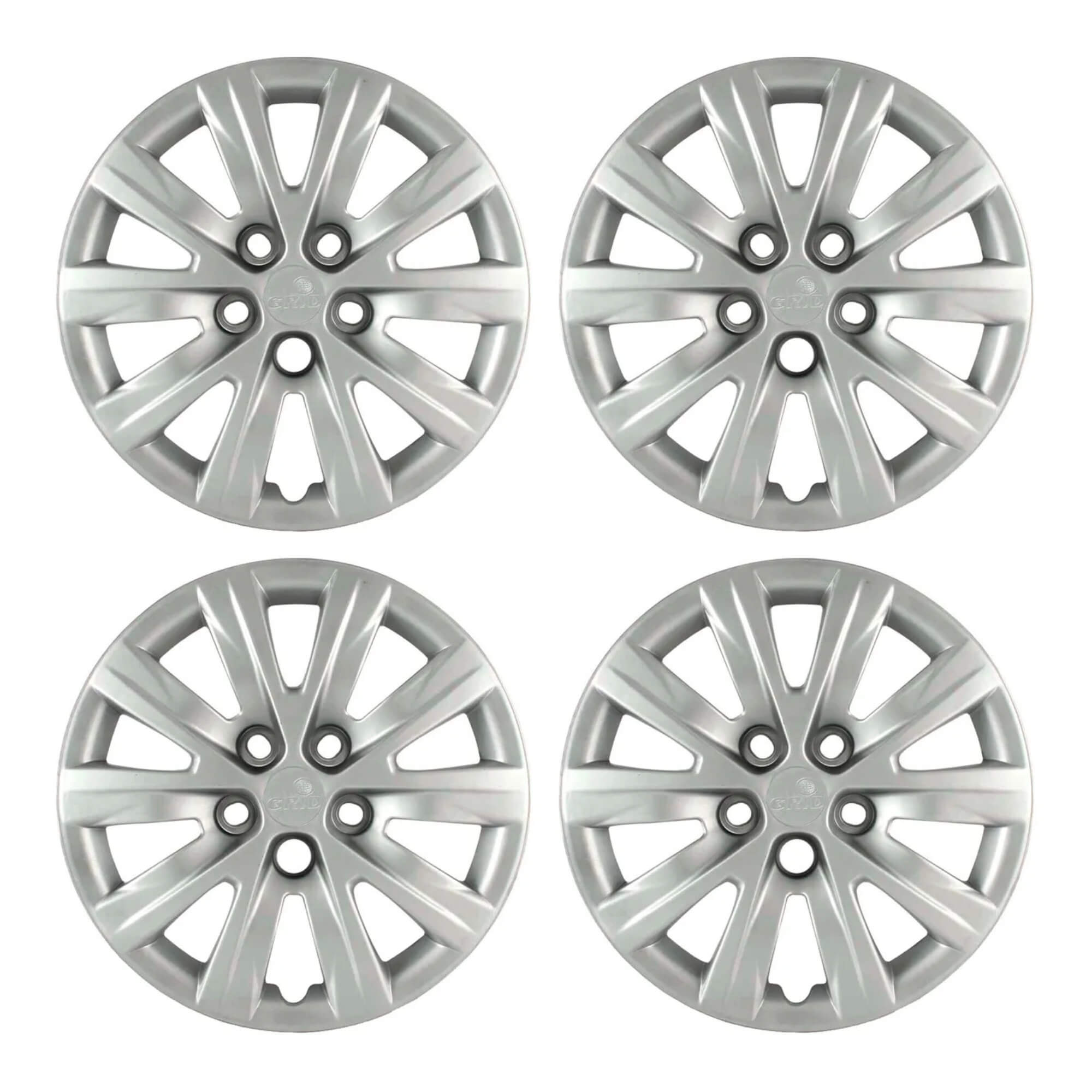 Calota Aro 15" Cor Prata Mod Fox/Space/Polo 12/13 (Jogo c/ 4 Calotas) Grid - 078CP-PTA-E