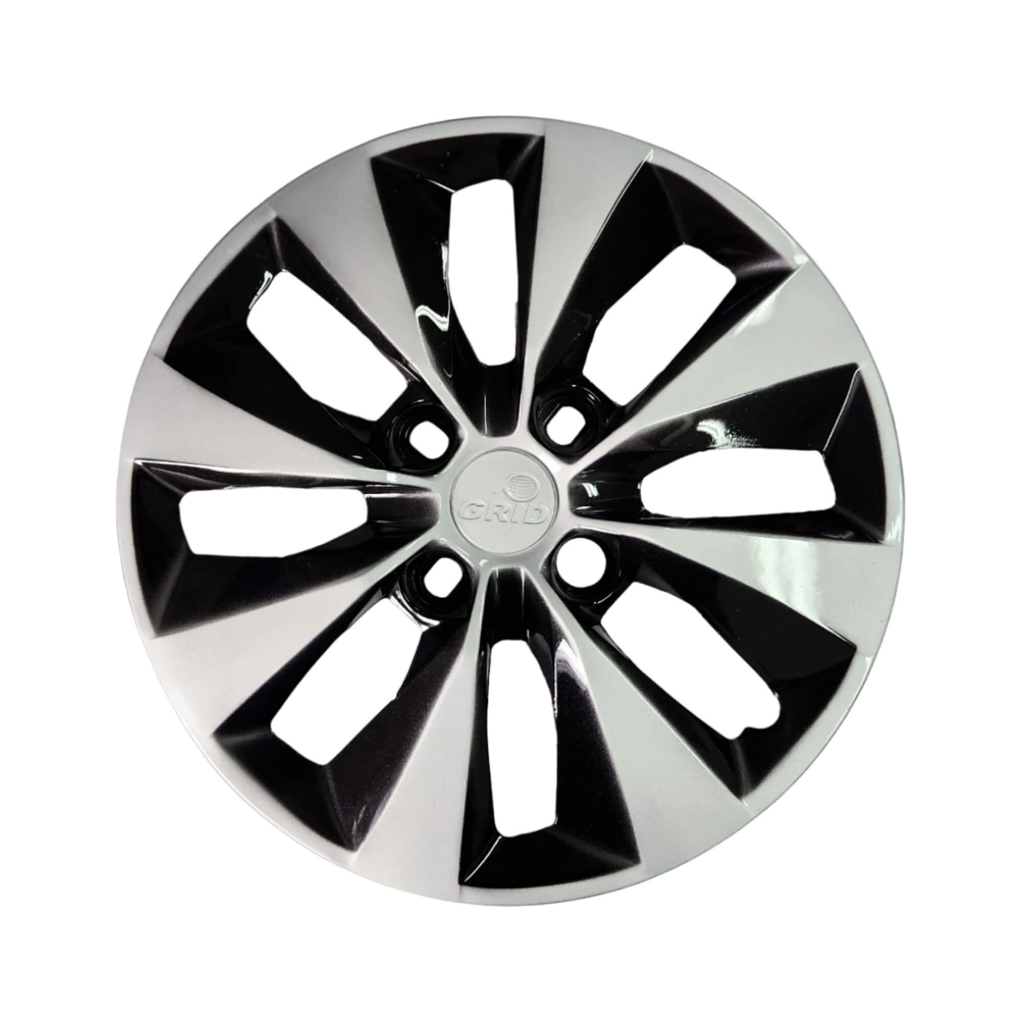 Calota Aro 14" Preto/Prata Modelo Gol/Voyage G5/G6 2013 (Jogo c/ 4 Calotas) Grid - 112CA-PBP-E