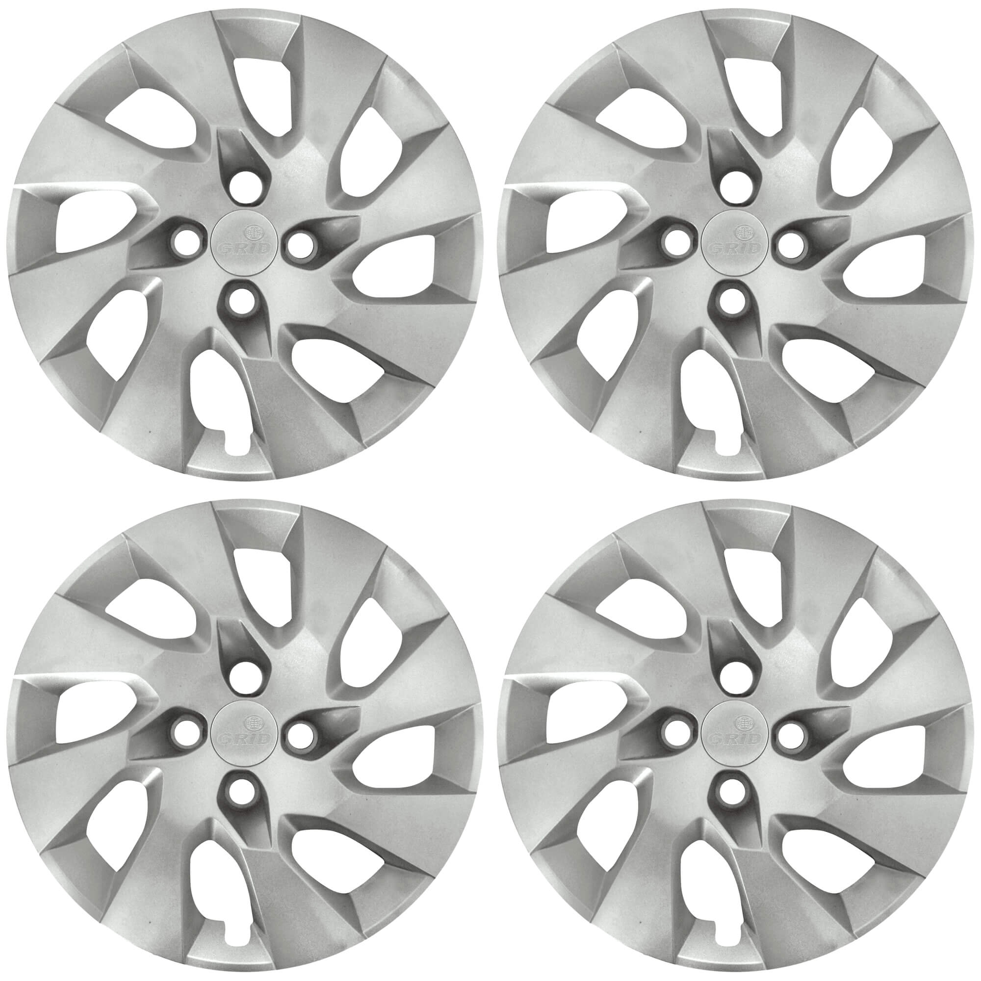Calota Aro 14" cor Prata Mod Onix/Prisma 2014/16 (Jogo c/ 4 calotas) Grid - 133CB-PTA-E