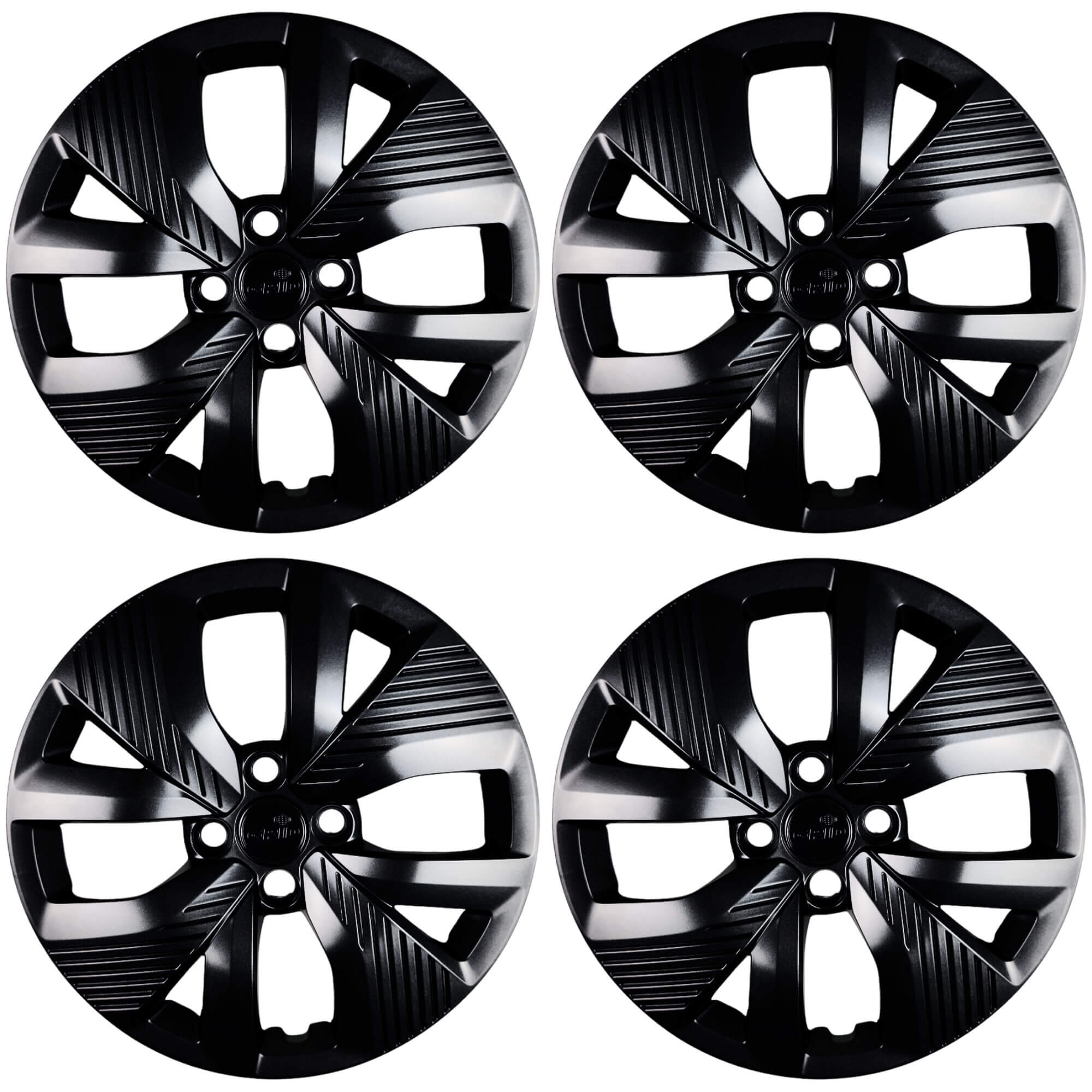 Calota Aro 15" cor Preto Brilho Mod Polo Track 21/24 (Jogo c/ 4 Calotas) Grid - 148CP-POB-E