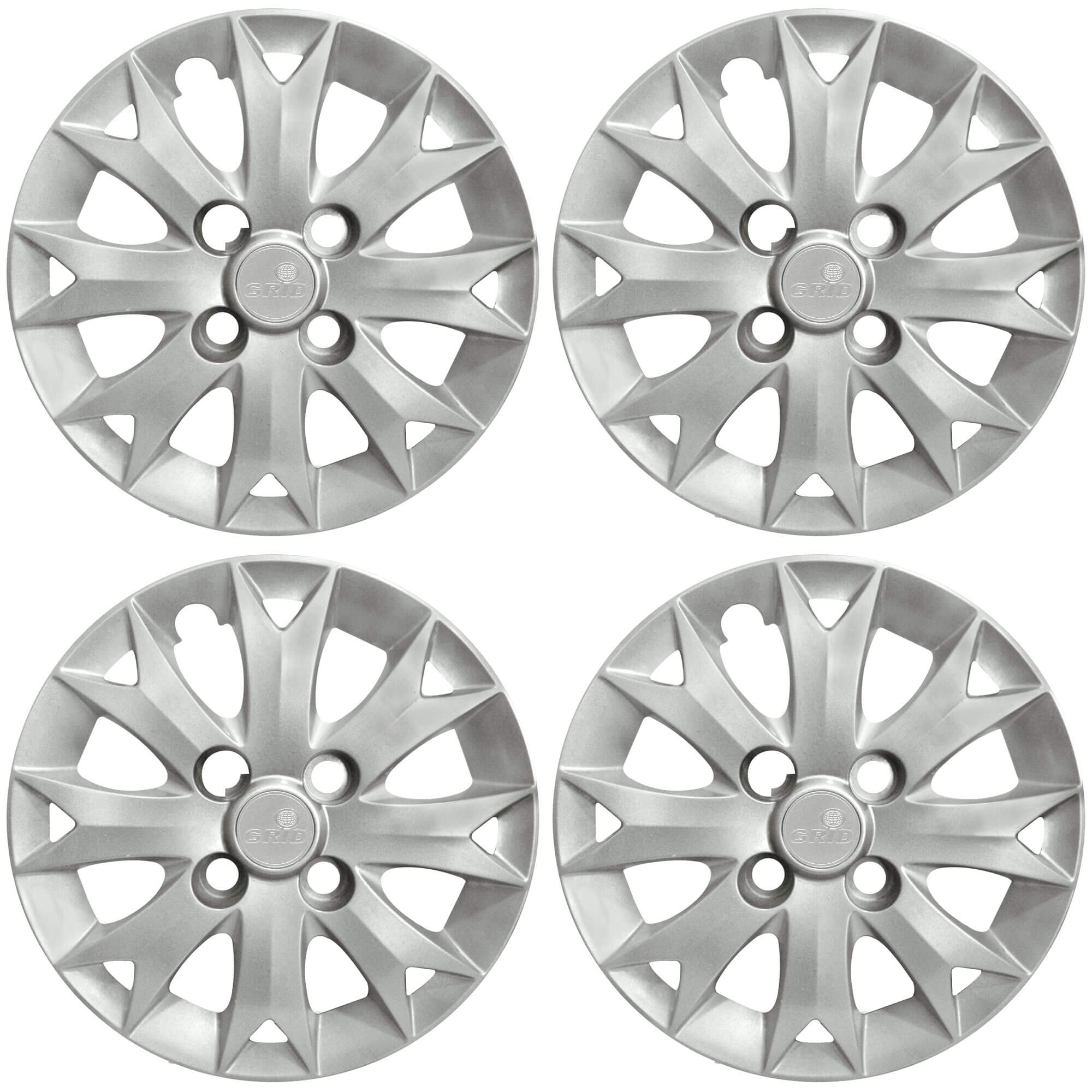 Calota Aro 13" cor Prata Mod Palio Fire 2014 (Jogo c/ 4 Calotas) Grid - 158CB-PTA-E