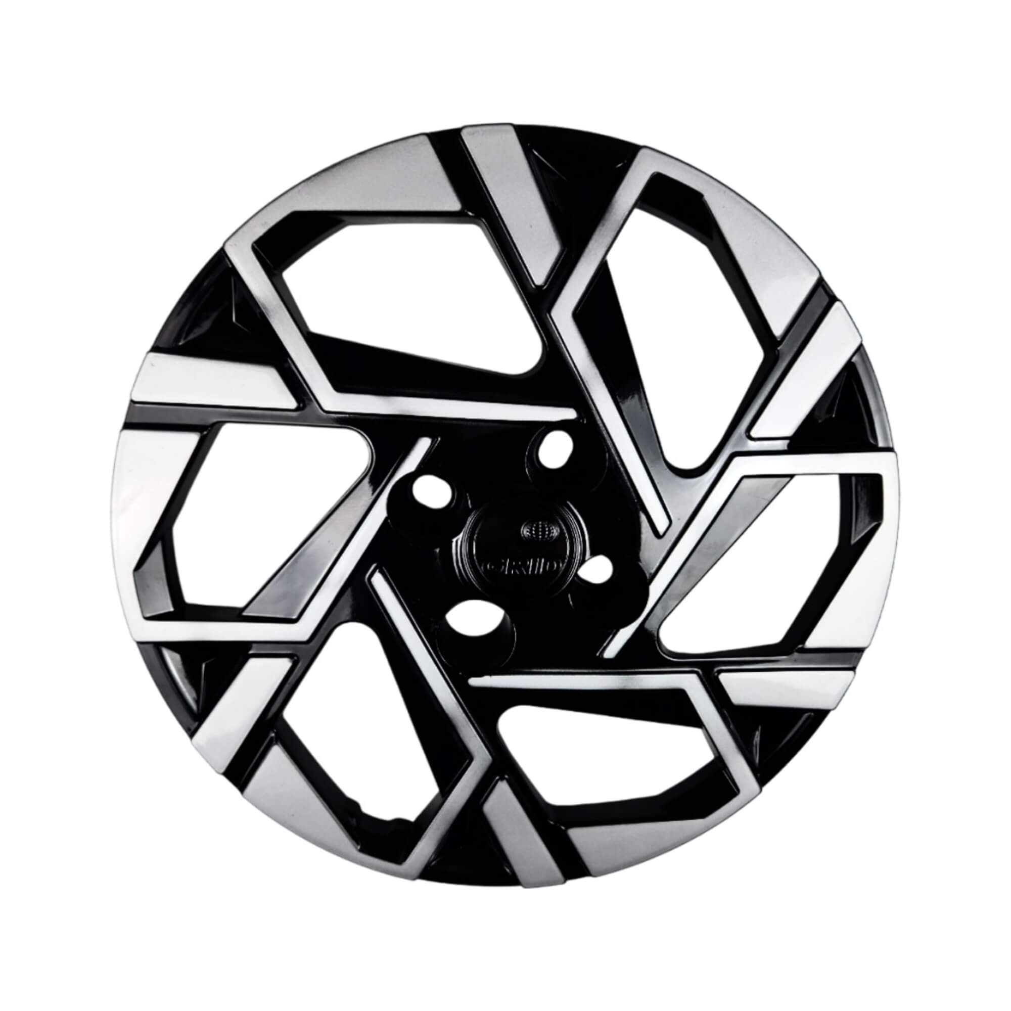Calota Aro 14" cor Preto/Prata HB20/HB20S 2024 (Jogo c/ 4 Calotas) Grid - 201CB-PBP-E