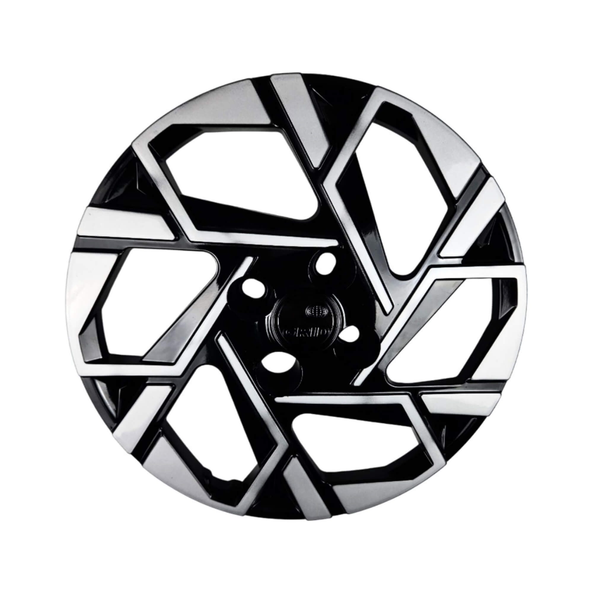 Calota Aro 15" cor Preto/Prata HB20/HB20S 2024 (Jogo c/ 4 Calotas) Grid - 202CP-PBP-E