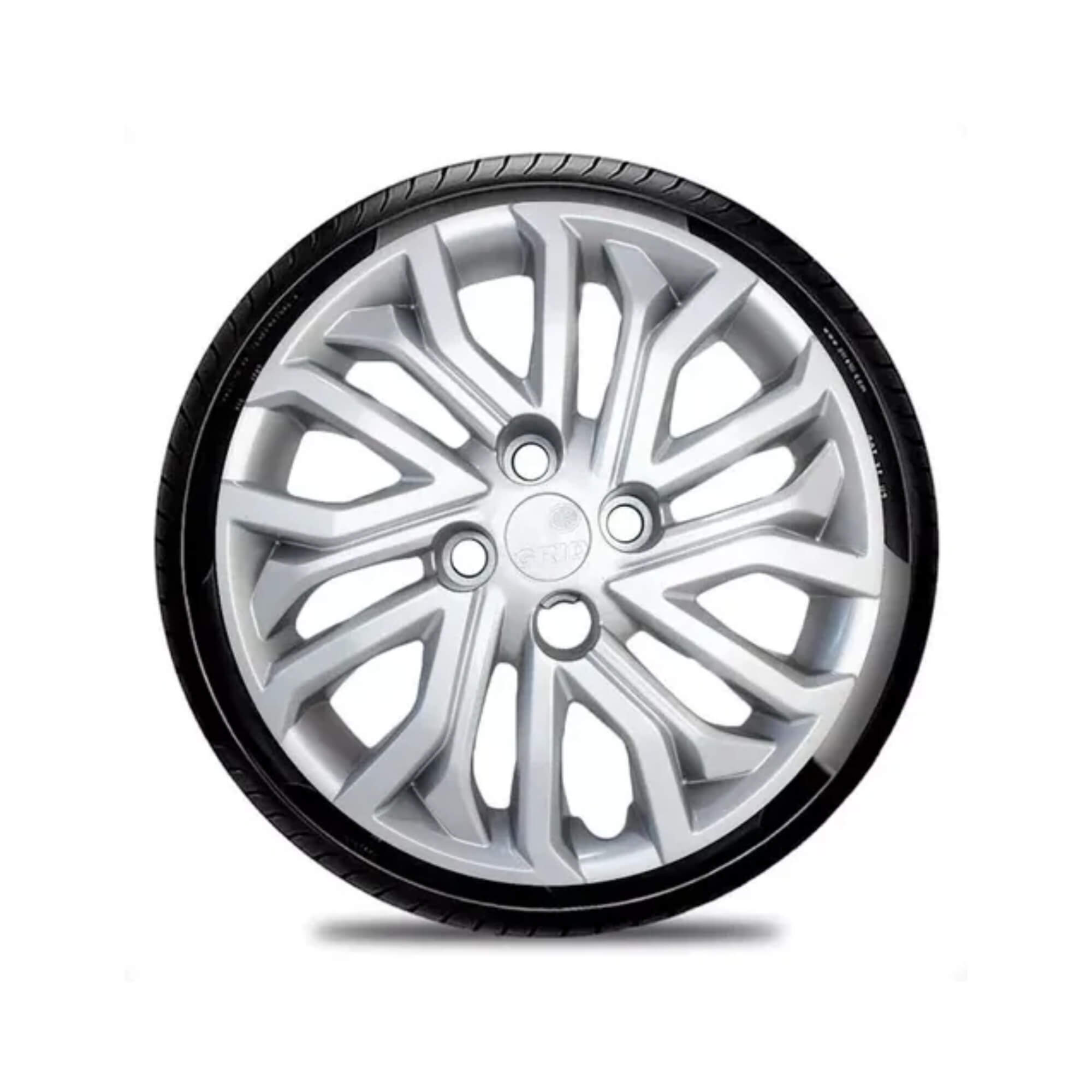 Calota Aro 14" na cor Prata Mod Argo/Cronos 2022 (Jogo c/ 4 Calotas) Grid - 295CB-PTA-E