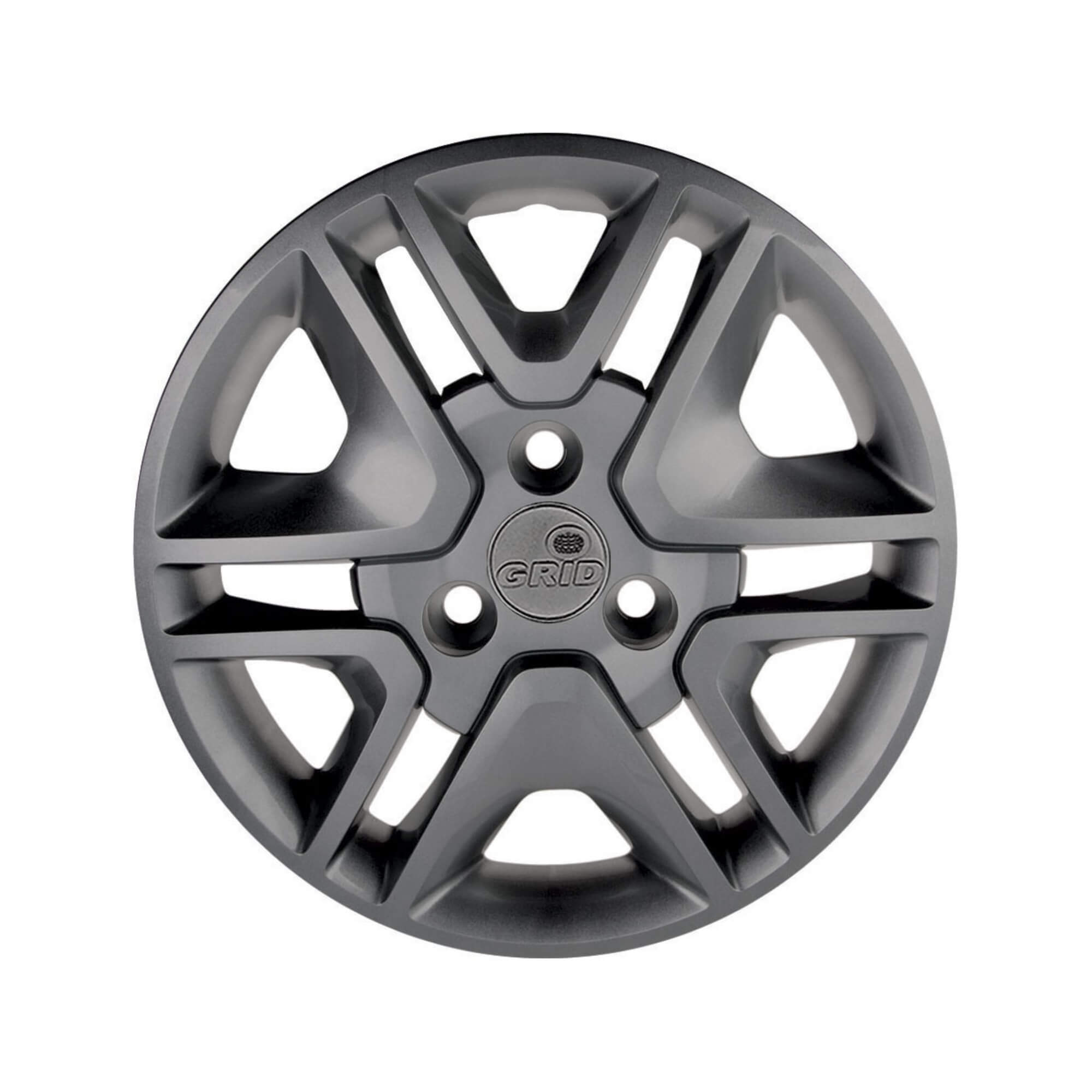 Calota Aro 14" cor Grafite Mod Kwid Intense 18/20 (Jogo c/ 4 Calotas) Grid - 877CP-GFT-E