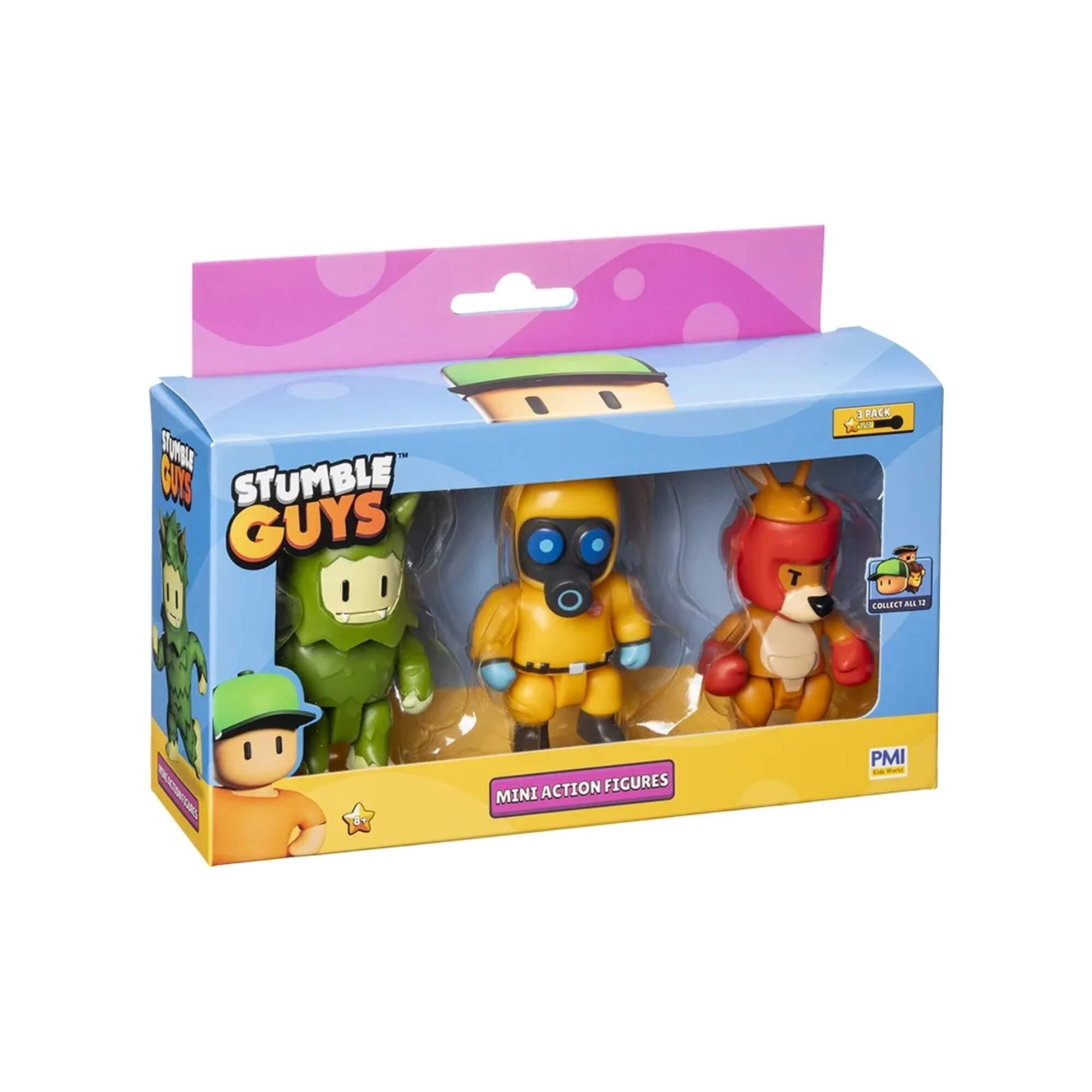 Brinquedo Stumble Guys Pack com 3 Bonecos Série 2 - Sortido e Unitário Multikids - BR2375