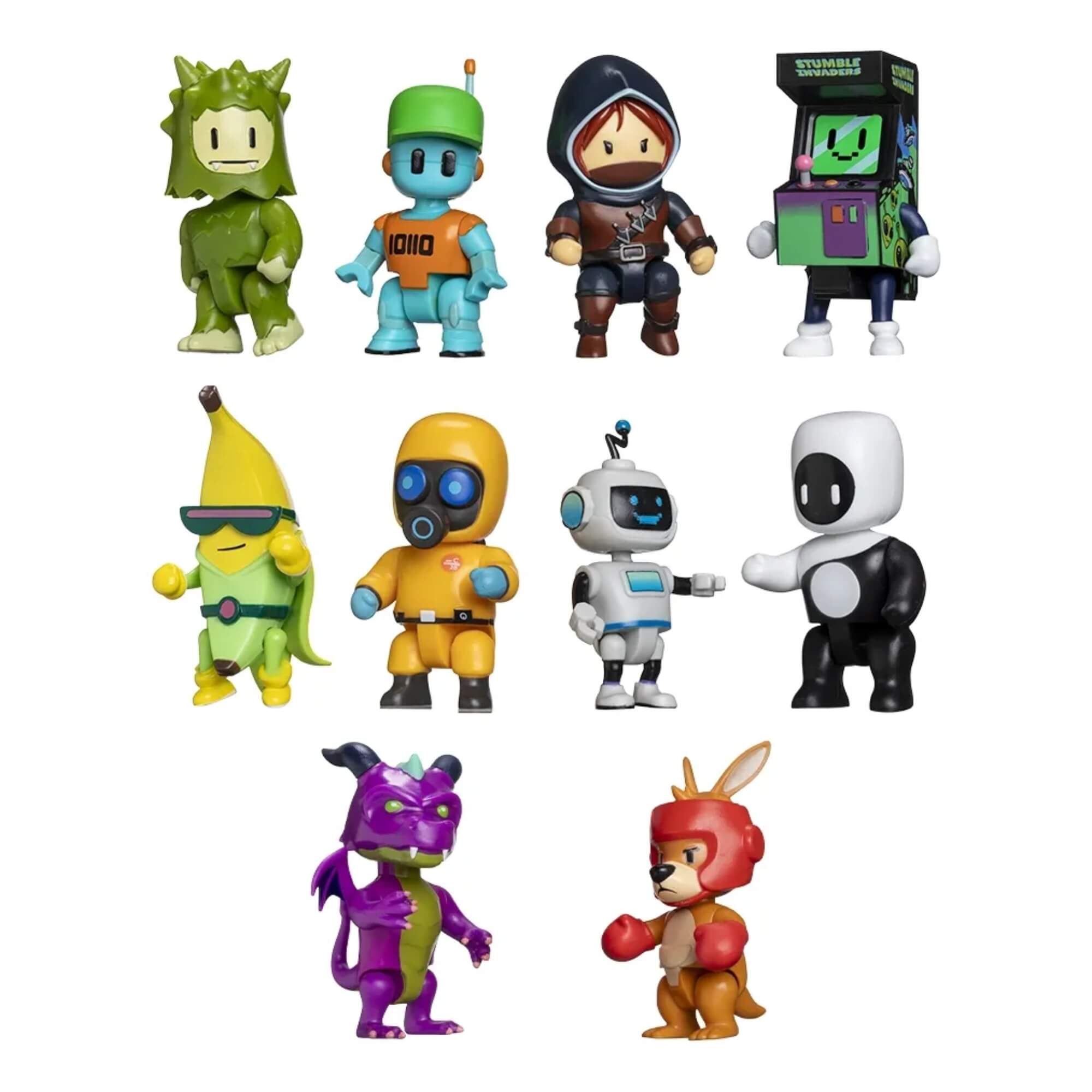 Brinquedo Stumble Guys Pack com 3 Bonecos Série 2 - Sortido e Unitário Multikids - BR2375