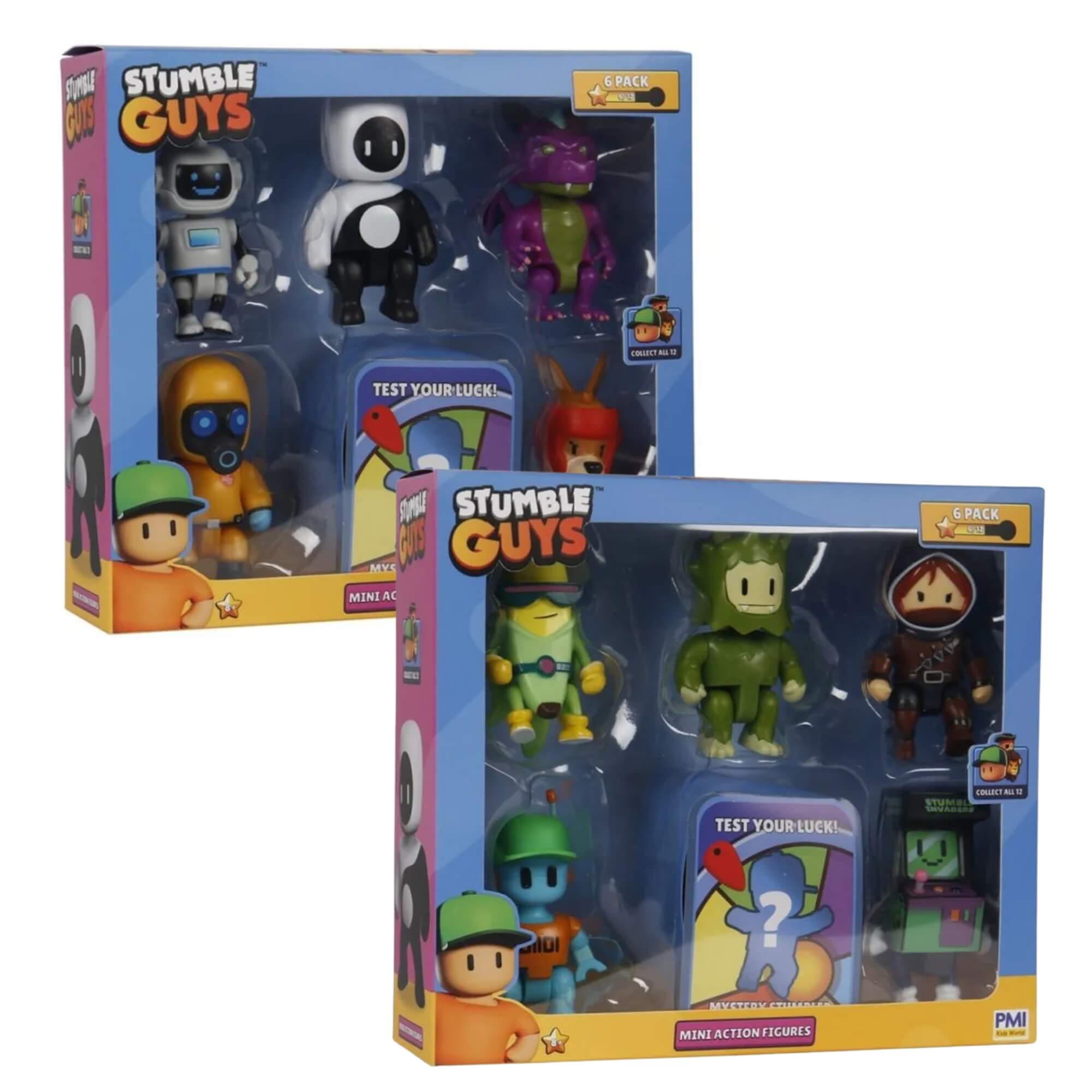 Pack com 6 Bonecos Brinquedo Stumble Guys Série 2 - Sortido e Unitário Multikids - BR2377