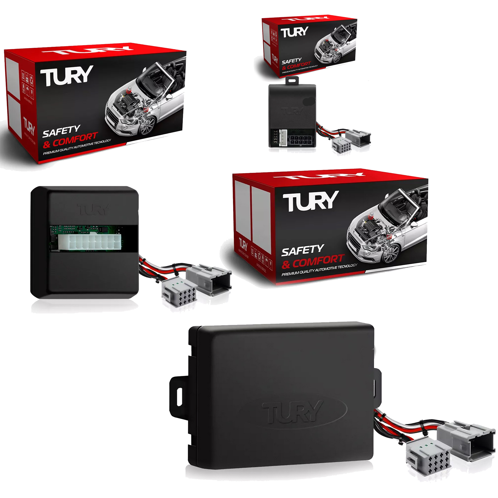 COMP Kit Modulo de Vidro Sonata 12 Tury PRO4.31P + Retrovisores 3.2.4F + Teto Solar