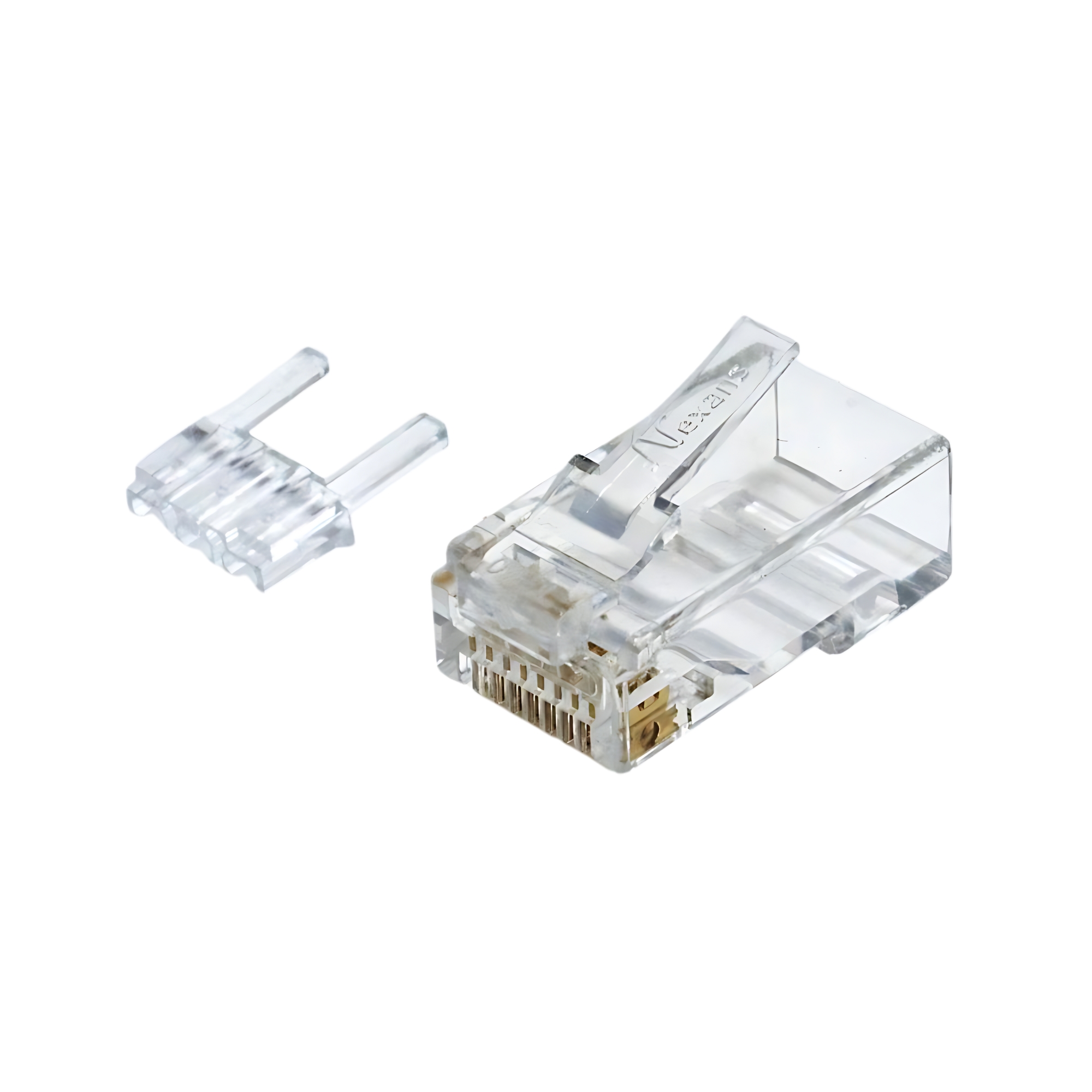 Conector RJ45 CAT6 Macho c/ guia Pacote com 100 unidades Nexans - RJ-N000.600