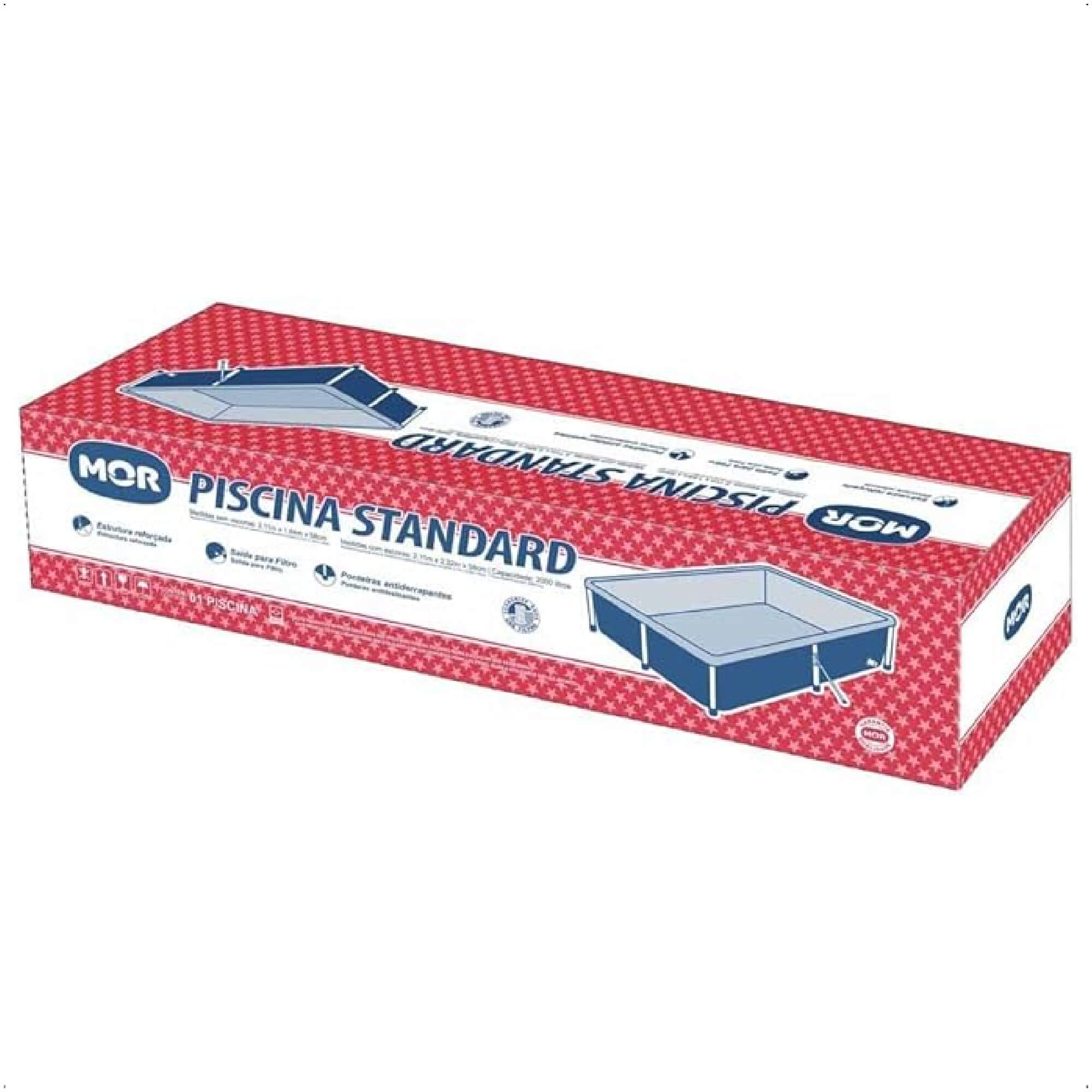 COMP Kit Piscina Estruturada 2000 Litros MOR + 2 Pares de Boia de Braço Tamanho Único