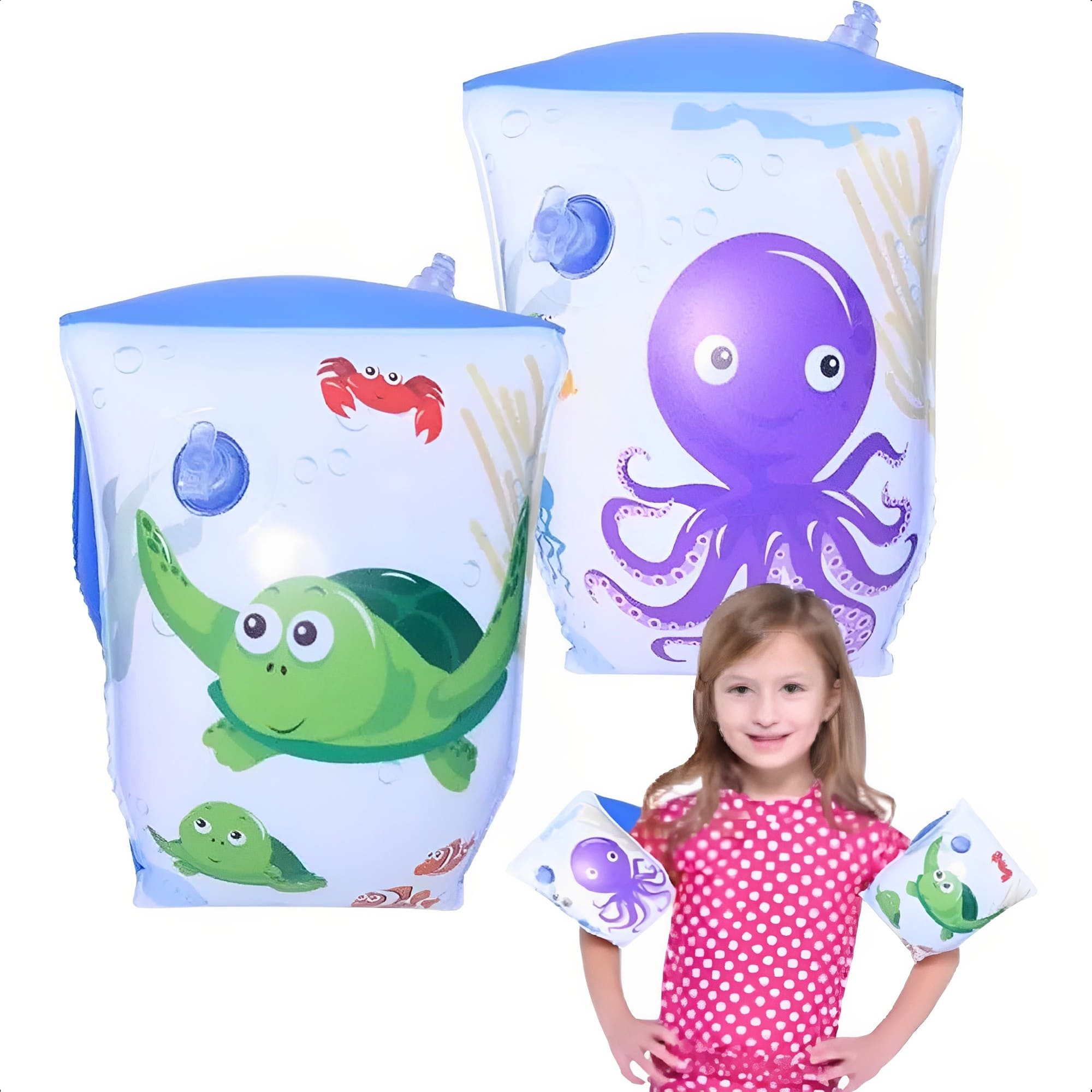 COMP Kit Piscina Estruturada 2000 Litros MOR + 2 Pares de Boia de Braço Tamanho Único