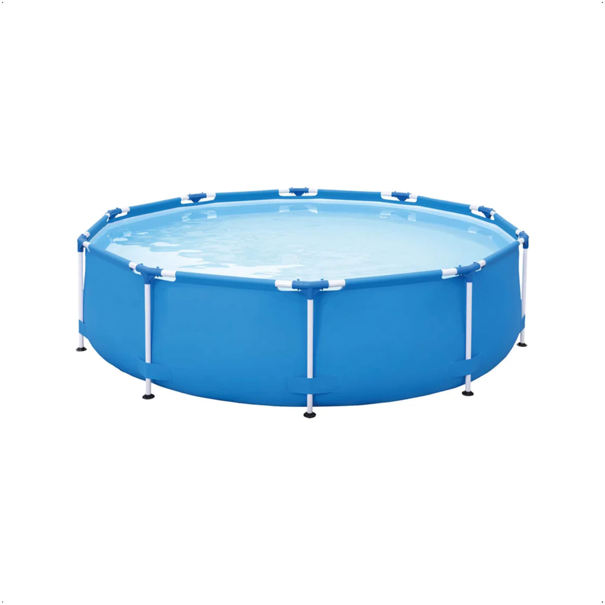 COMP Kit Piscina Estruturada PVC 5000 Litros + Lona + Bomba Filtragem Escolha Voltagem Piscina 5000 litros:220v