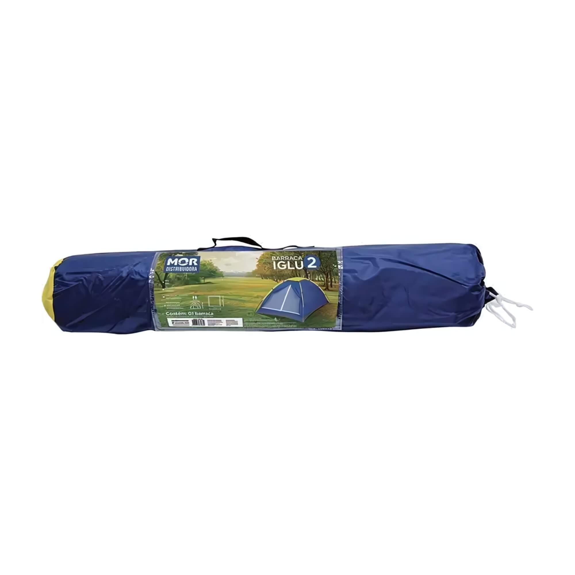 COMP Kit Barraca Camping Casal Iglu + Colchão Inflável Casal Multiuso com Inflador  - MOR