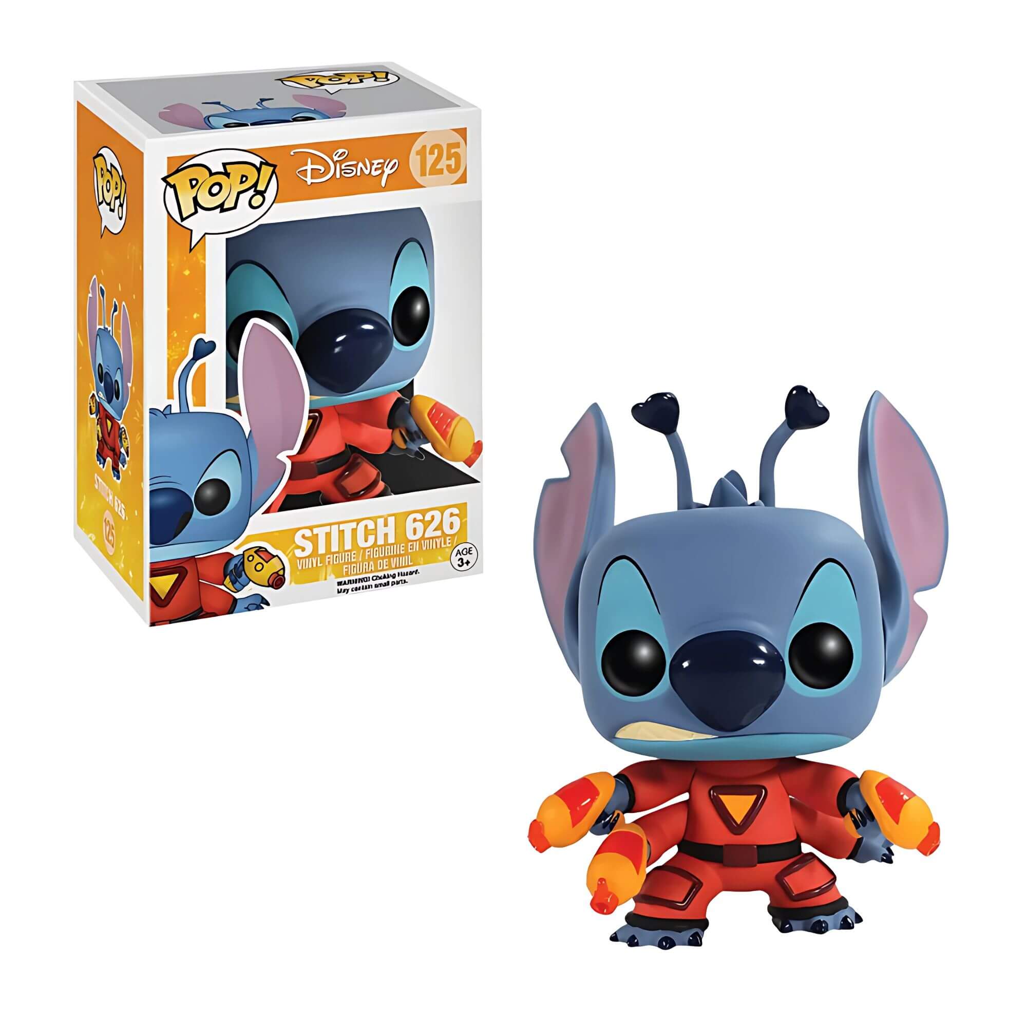 Boneco Colecionável Funko Pop! Lilo & Stitch 125 - Stitch 626 Vinil 11cm 3+ Candide - 11824