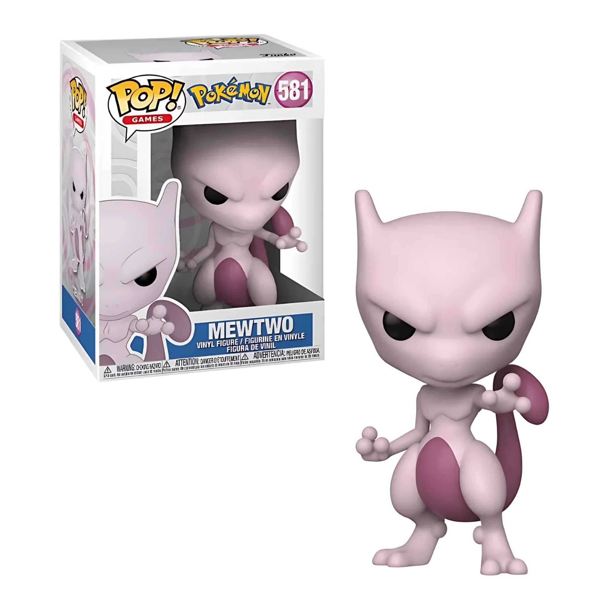 Boneco Colecionável Funko Pop! 581 Pokemon Mewtwo Vinil Atóxico 10cm 3+ Candide - 11198