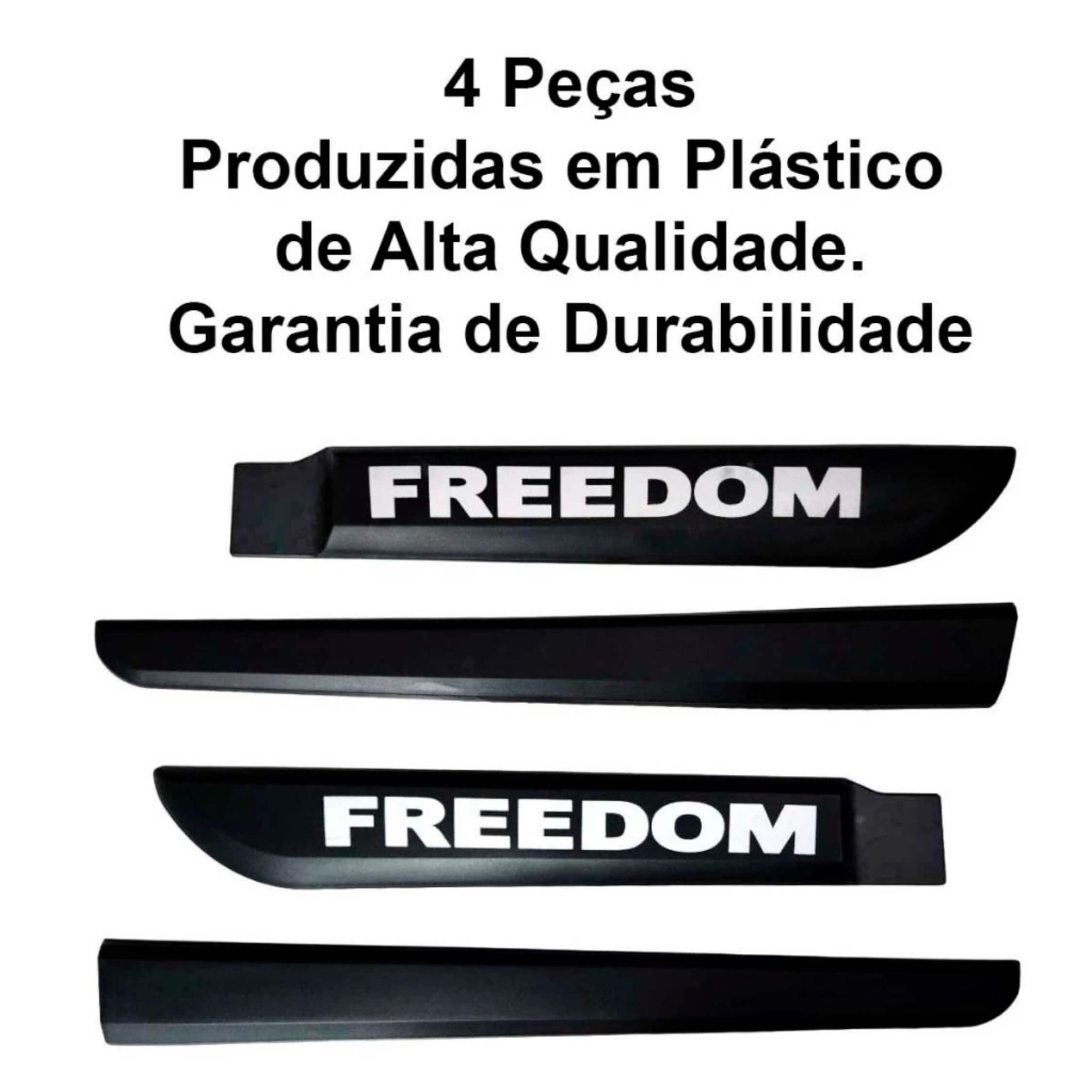 Friso tipo Original Preto Silk 4P Strada Freedom 2021 em diante 4 Peças Grid - 2049AC-PTO-I