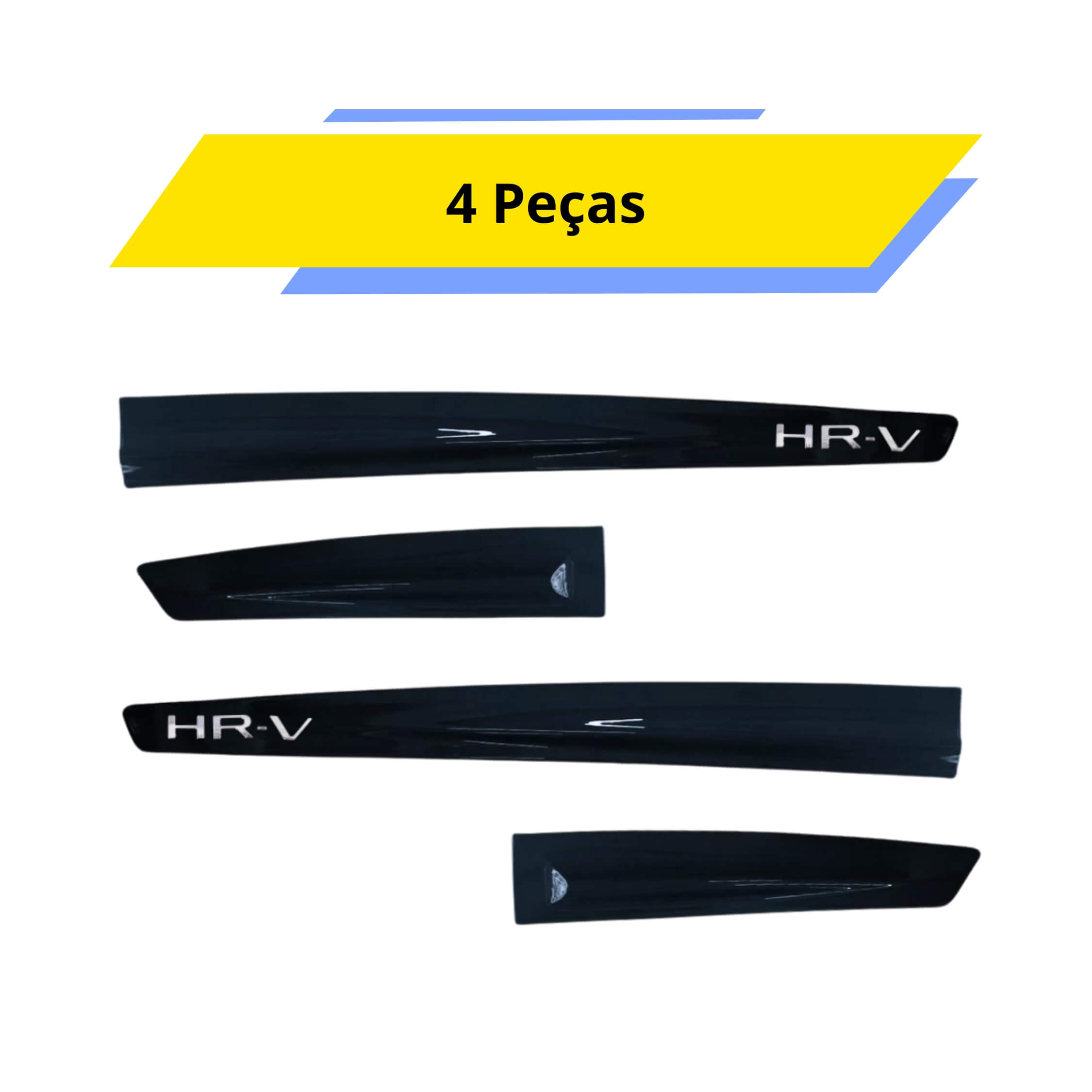 Friso tipo Original Cromo 4P New HR-V 2023 em diante 4 Peças Azul Cosmico Grid - 3001C-AZL-I