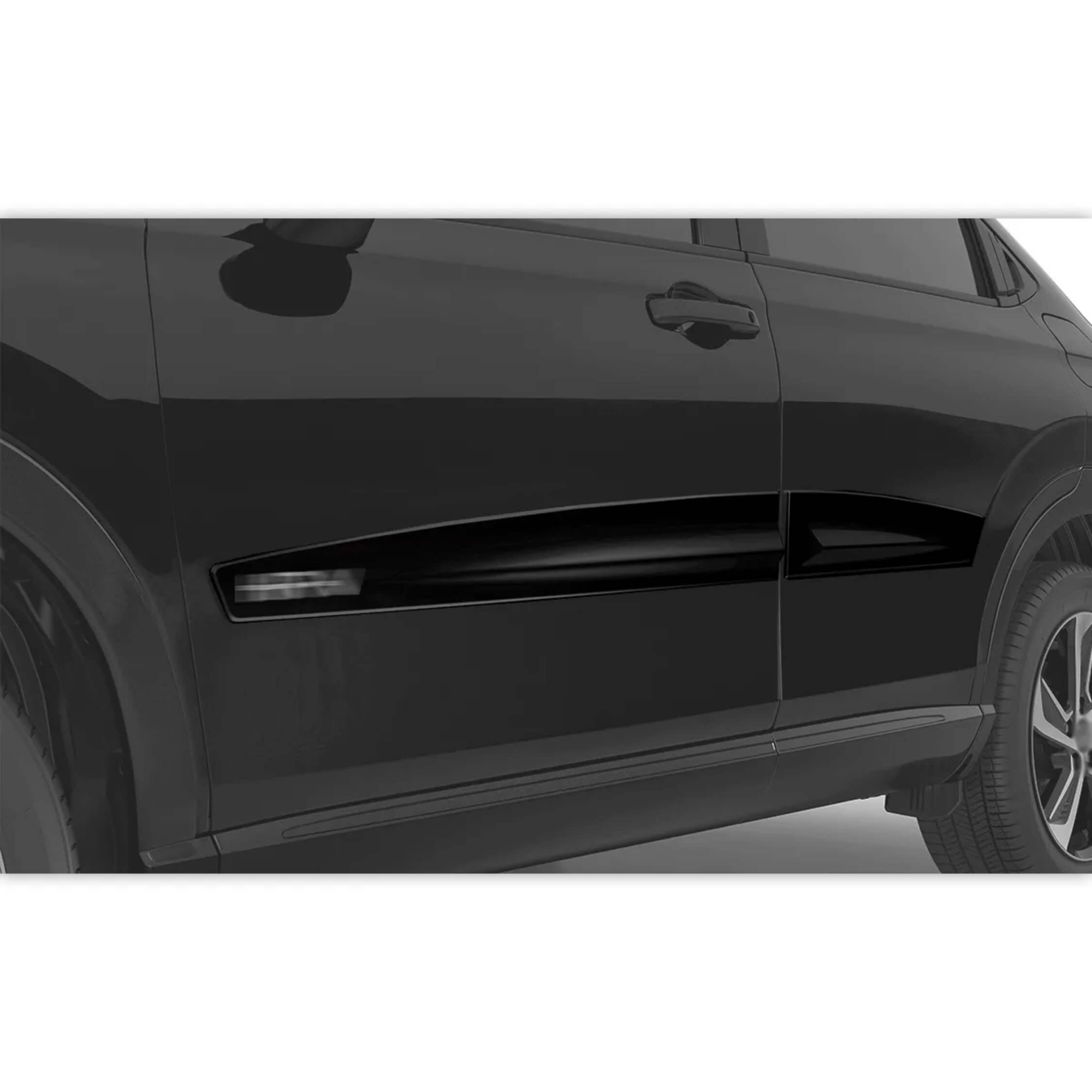 Friso tipo Original Cromo 4P New HRV 2023 em diante 4 Peças Preto Cristal Grid - 3007C-PTO-I