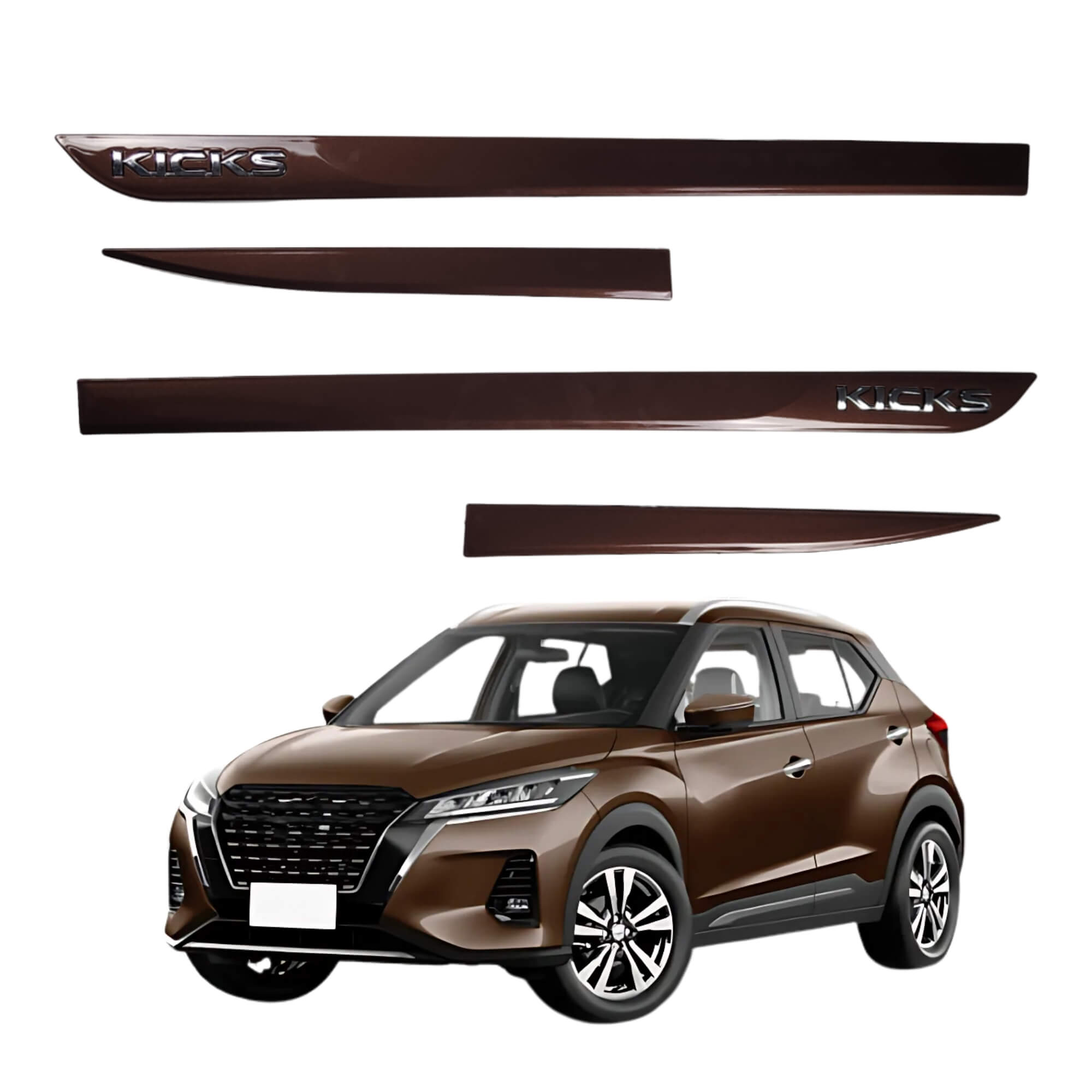 Friso T. Original Cromo 4P Kicks 2016 em diante Bx Relevo 4 Peças Cinza Rust Grid - 3053C-CZA-I