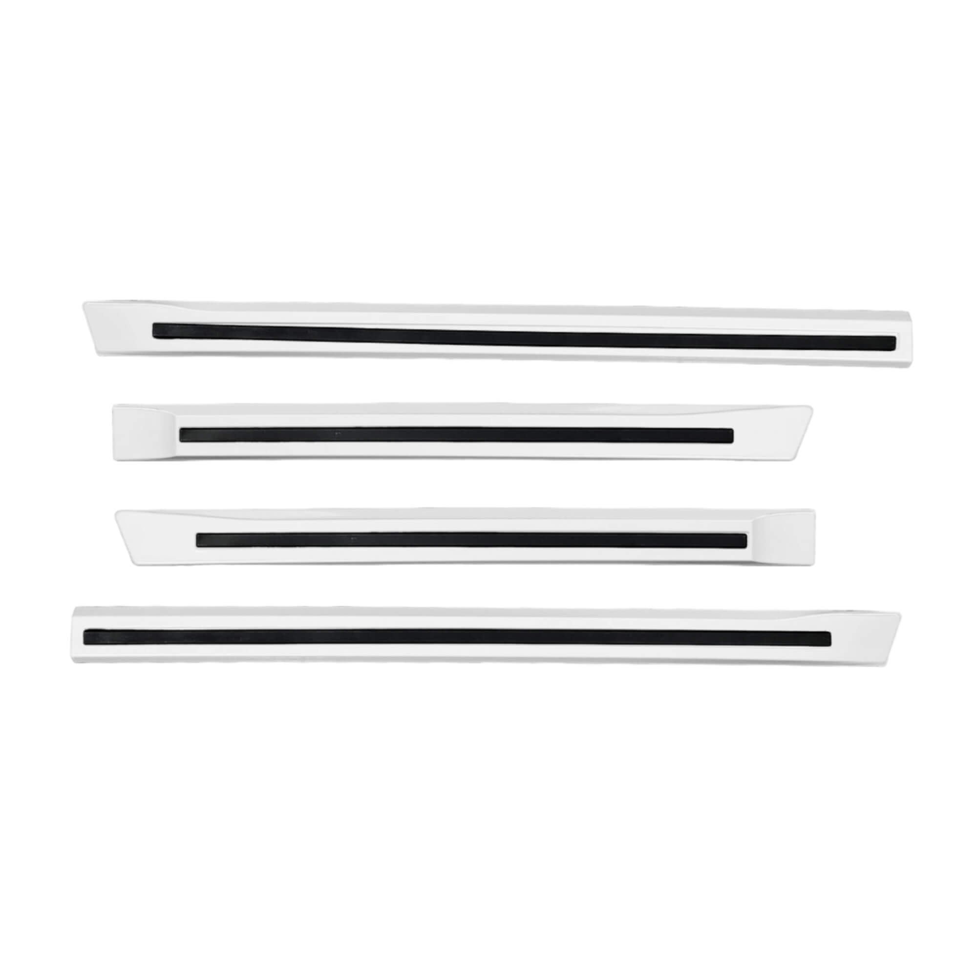 Friso T. Original Filete Preto 4P Rampage 2024 em diante 4 Peças Branco Perola Grid - 3607P-BCO-I