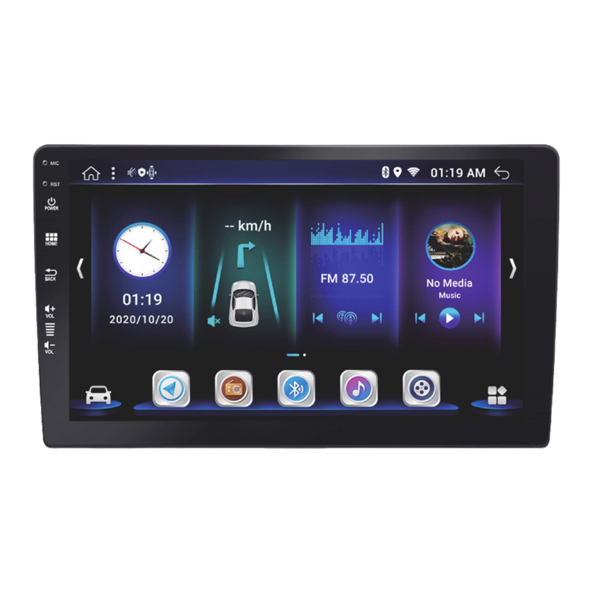 Multimídia Android 10" Carplay Octa Core 2.5 Ghz Memória RAM 4 Gb Roadstar - RS1020BR MI PRO