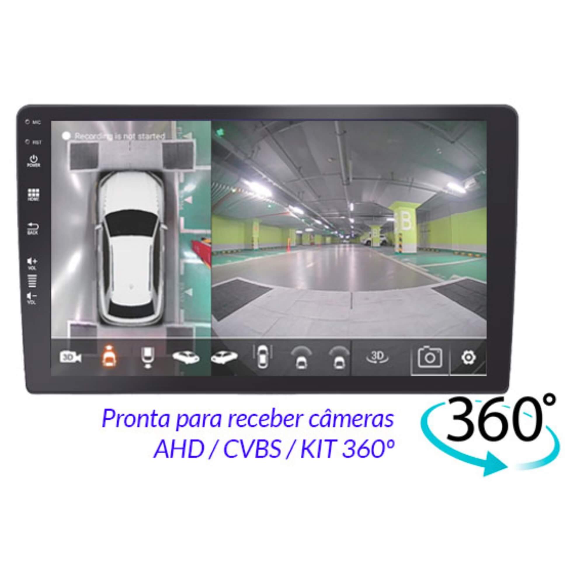 Multimídia Android 10" Carplay Octa Core 2.5 Ghz Memória RAM 4 Gb Roadstar - RS1020BR MI PRO