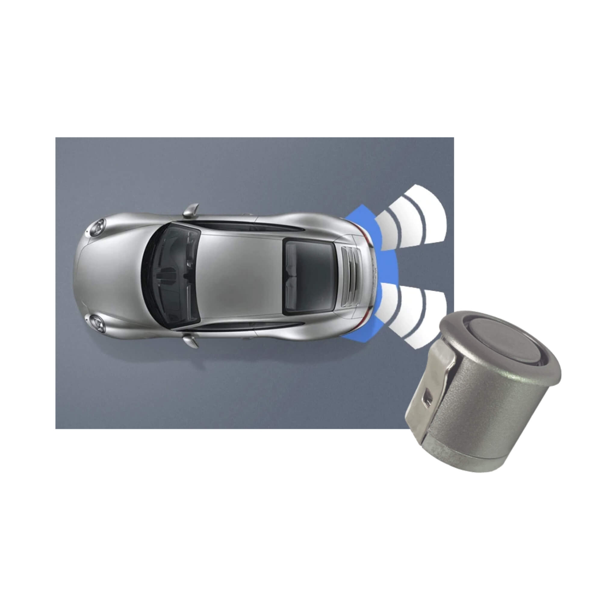 Sensor Automotivo de Estacionamento Cor Prata MI Pro Line Roadstar - RS308BR PRATA MI