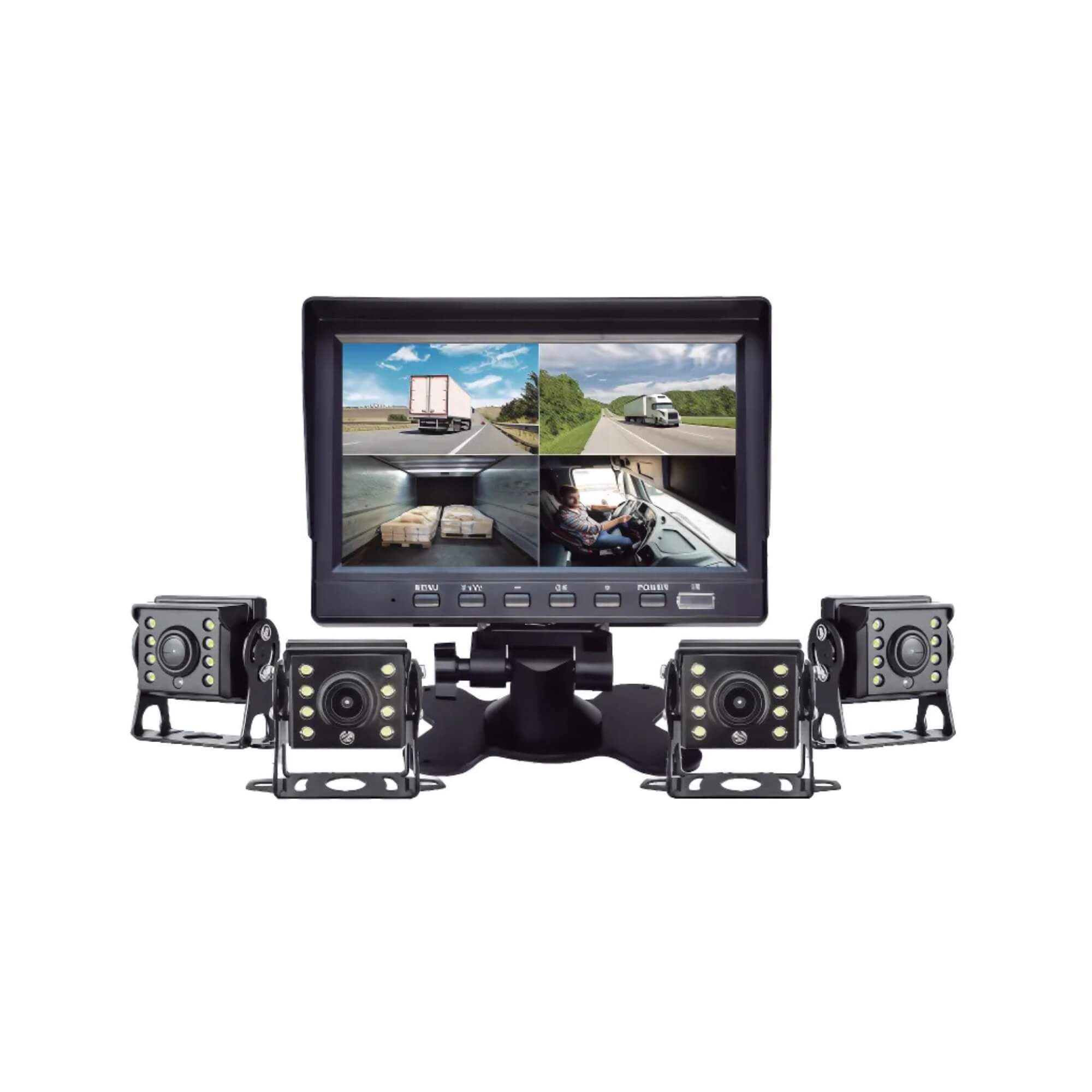 Monitor DVR Pro Line 7" com 4 Câmeras I.R. Roadstar - RS899BR MI