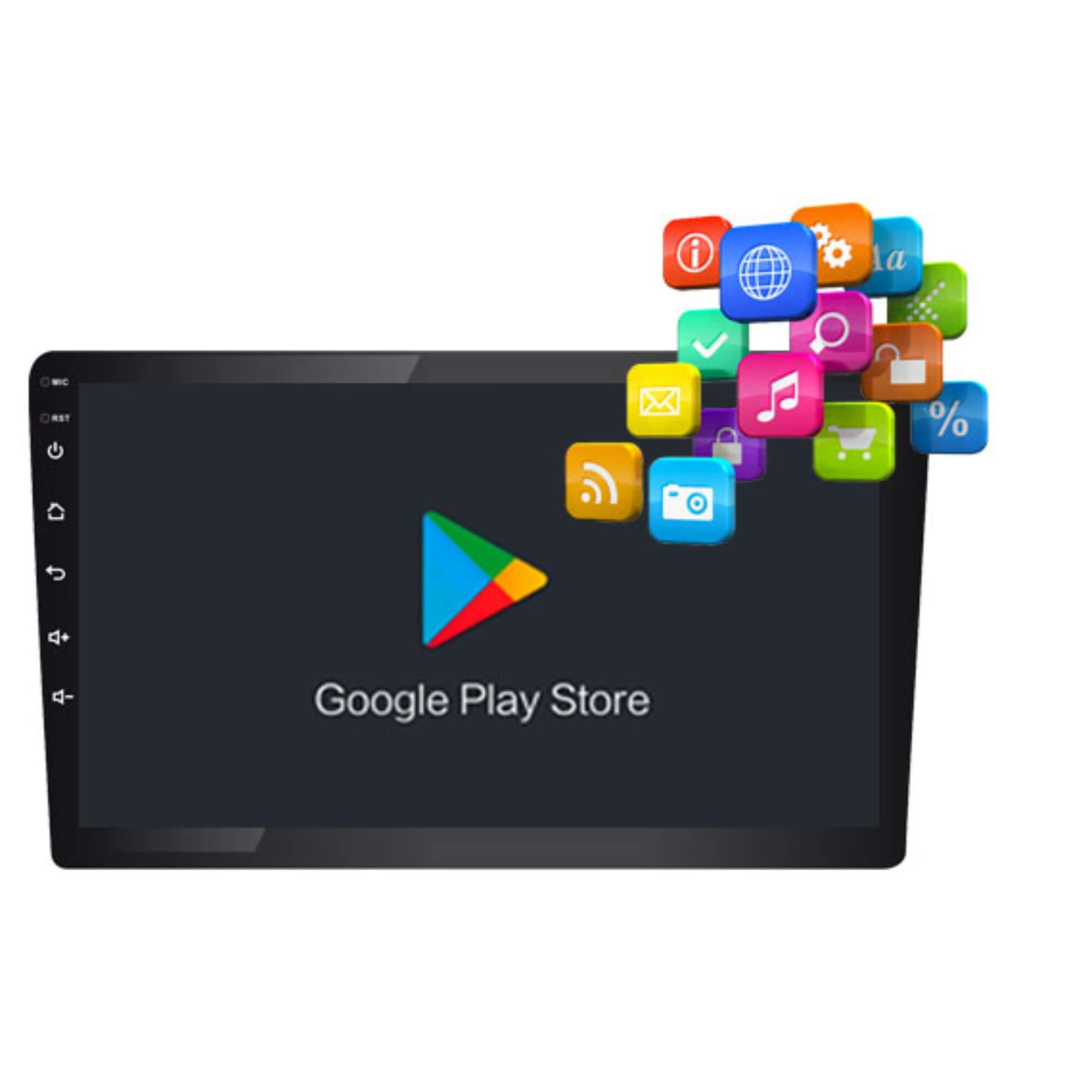 Multimídia Android Carplay Vidro Full Touch 9" Memória RAM 2Gb Roadstar - RS918BR MI