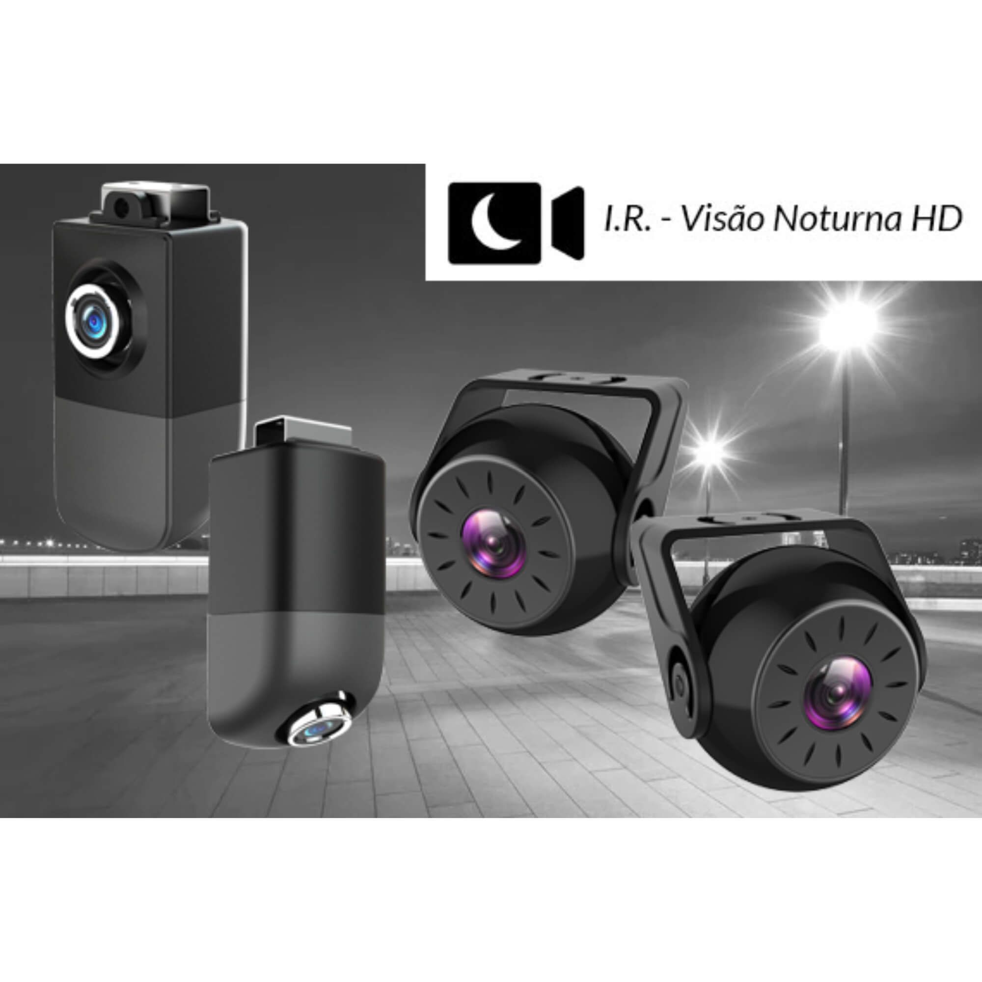 Kit Sistema DVR RS-996BR DVR Pro Line Monitoramento e Gravação Automotiva Roadstar - RS996BR MI