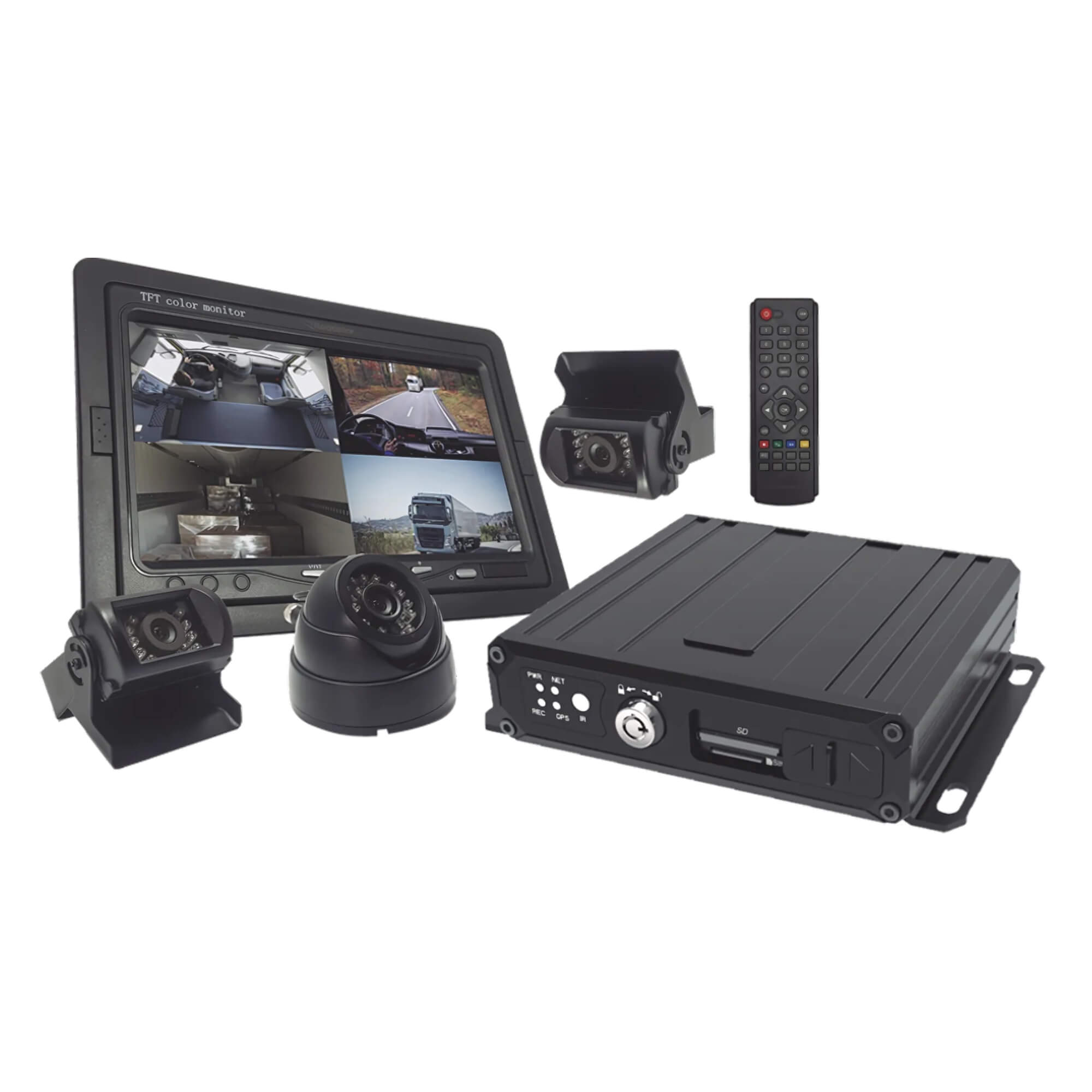 Kit Sistema DVR Monitoramento Automotivo Online MI Pro Line Roadstar - RS999BR