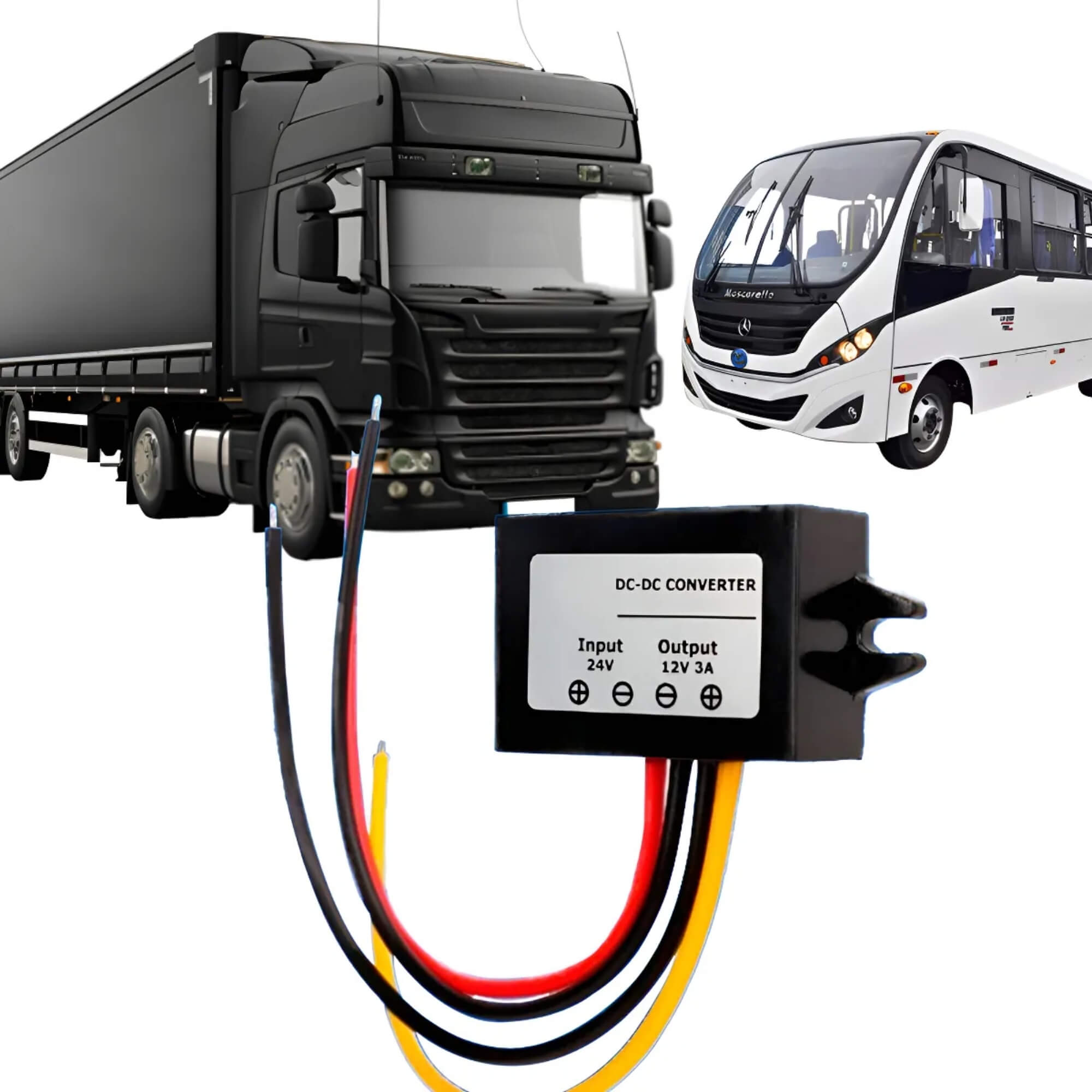 Conversor de Tensão 24v para 12v 36w Roadstar - RS2412BR MI